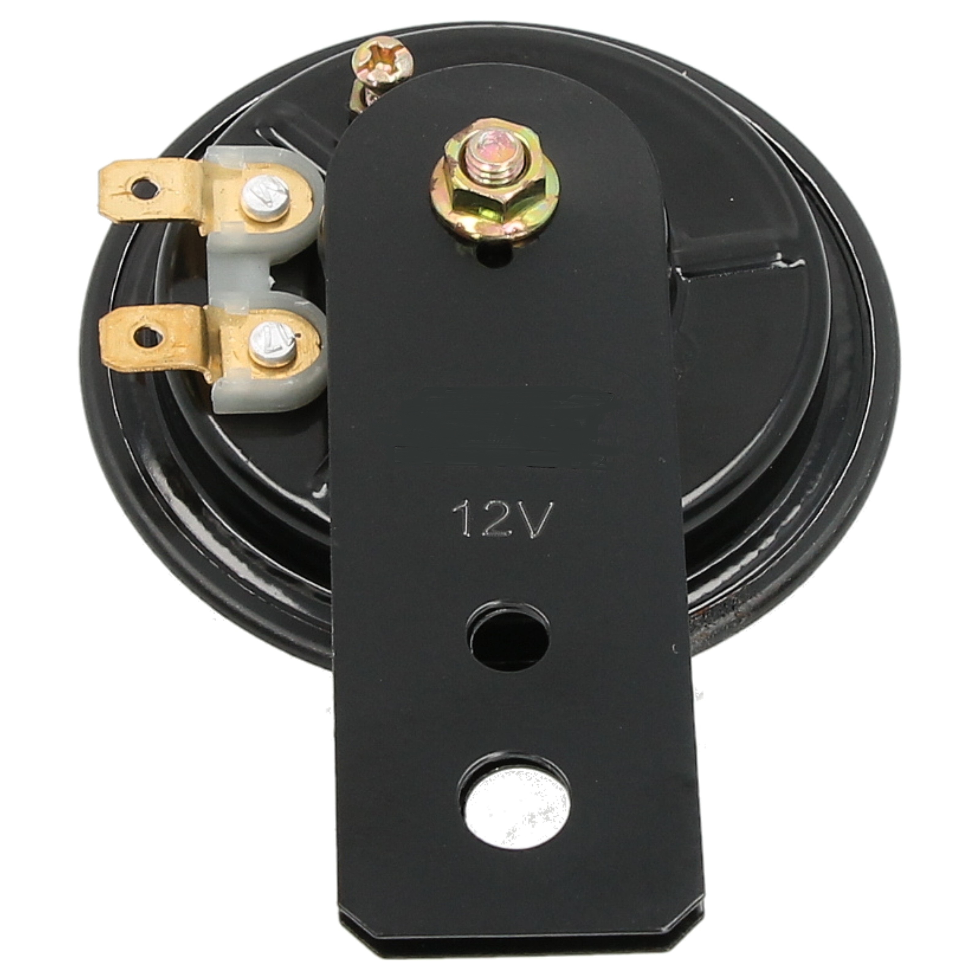 Motorrad Hupe schwarz, 12 Volt, 70 mm