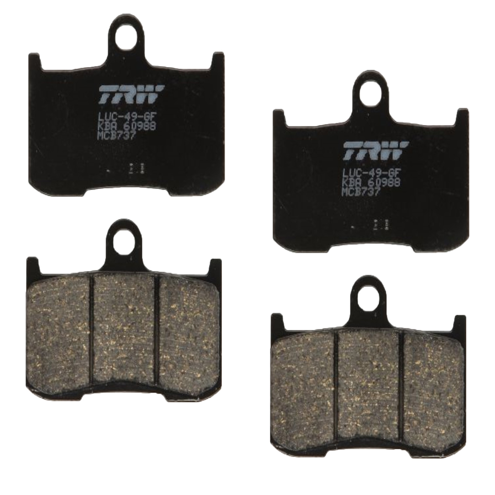 TRW MCB737 Bremsbelagsatz vorne für Kawasaki Z ZX-9R Suzuki GSX GSX-S Triumph Tiger