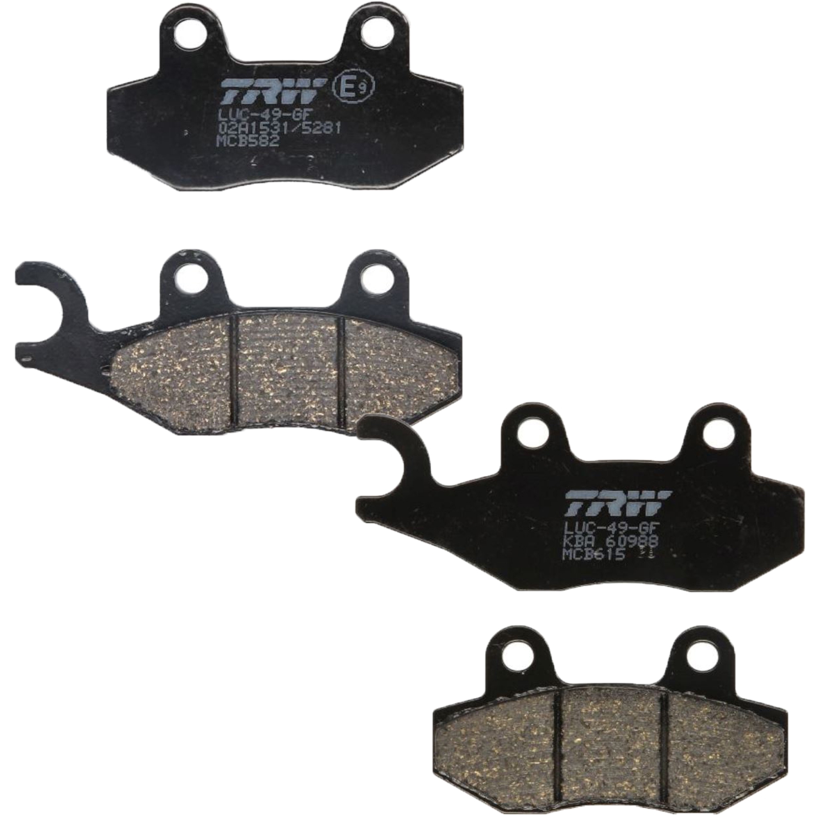 TRW Bremsbelagsatz vorne für Suzuki AN400 Burgman Yamaha YFM Kawasaki KVF Triumph