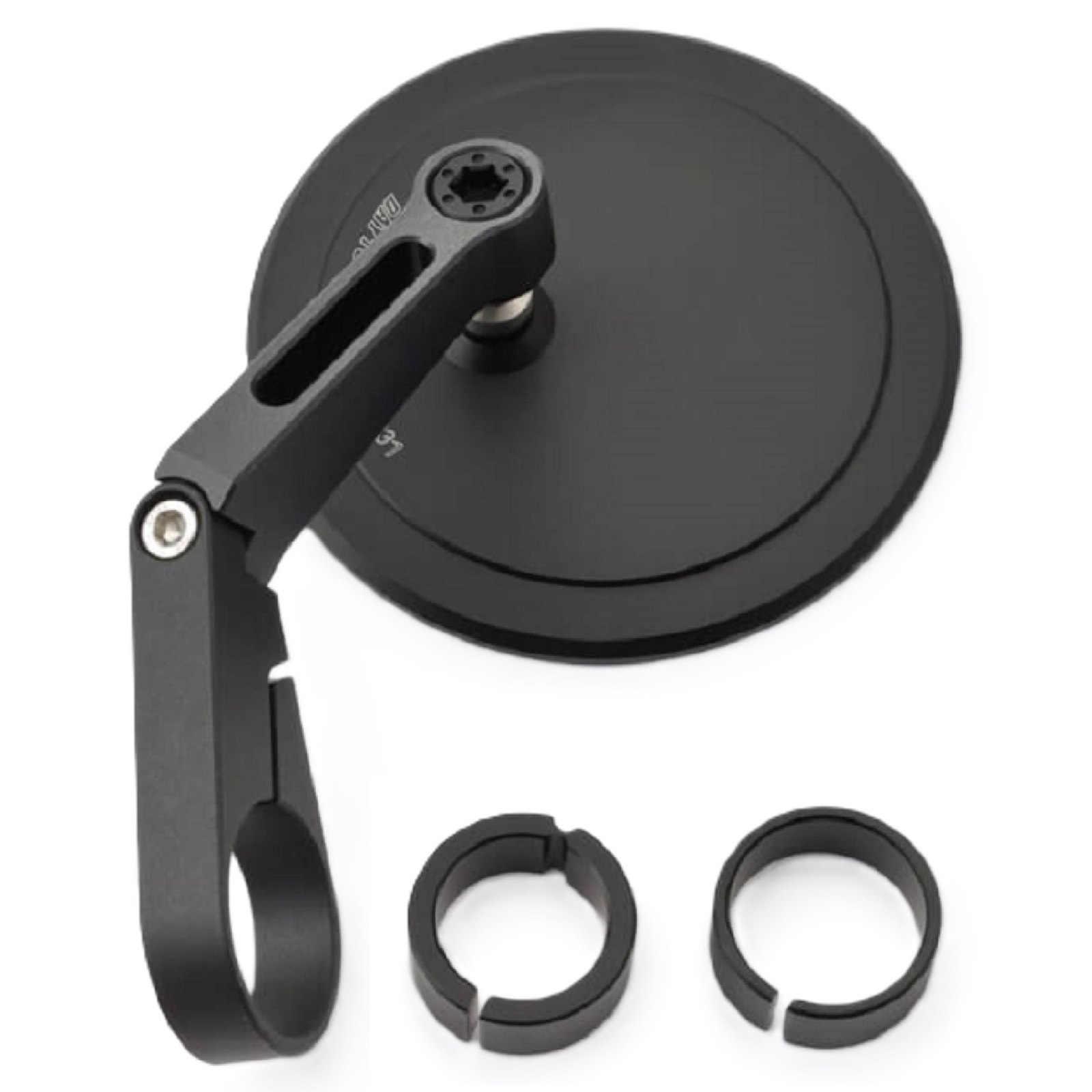 Lenkerendenspiegel Universal für beide Seiten Aluminium schwarz D-17
