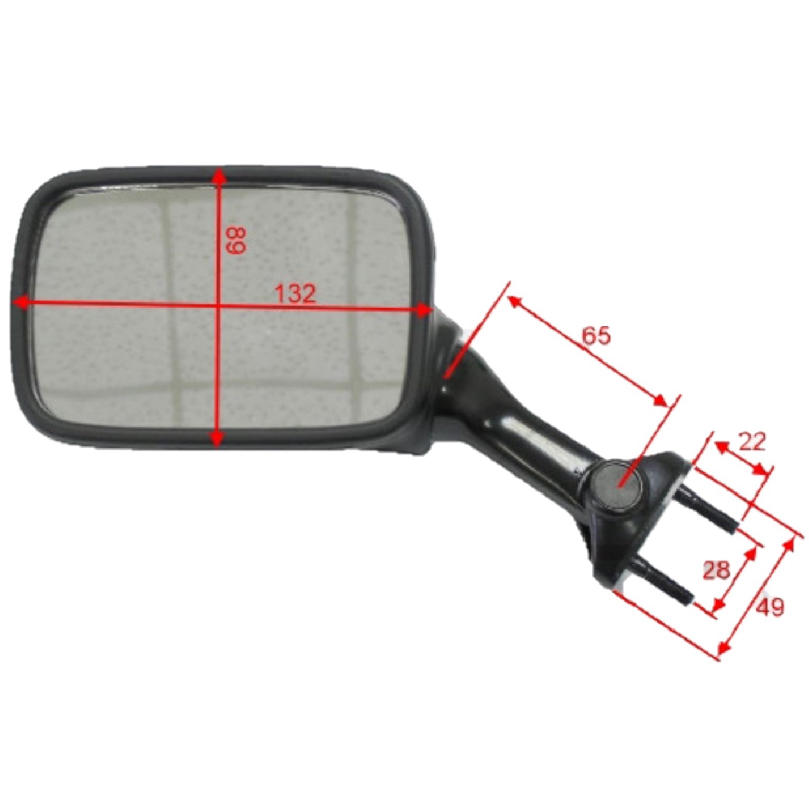Rückspiegel Paar für Kawasaki ER 500 GPZ 500 S ZX-6R 600 F ZX-6R 7R 7RR ZXR 400 750