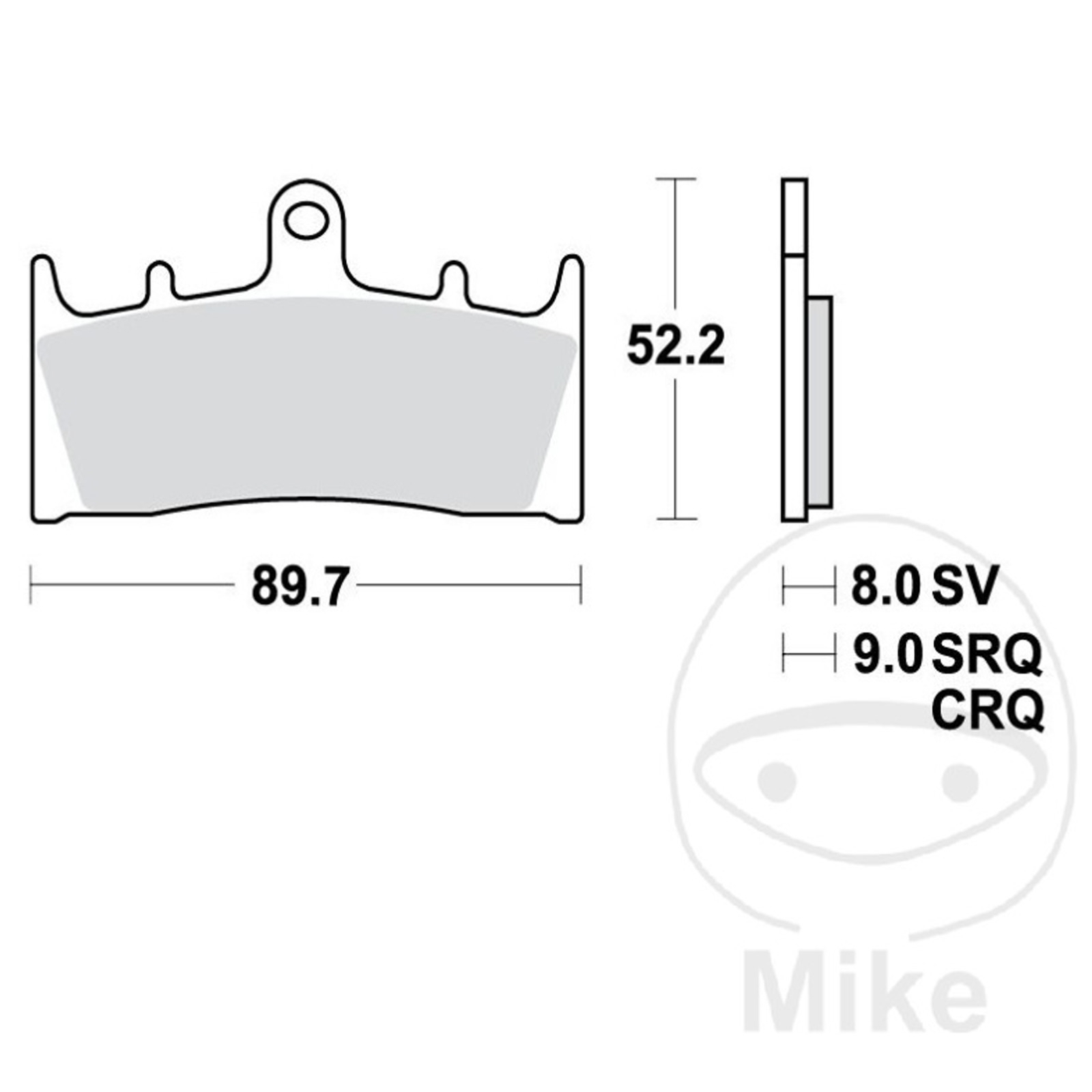 TRW Sintermetall Bremsbelagsatz vorne Kawasaki ZX-6R -7R -9R -12R ZRX Suzuki GSX-R GSF