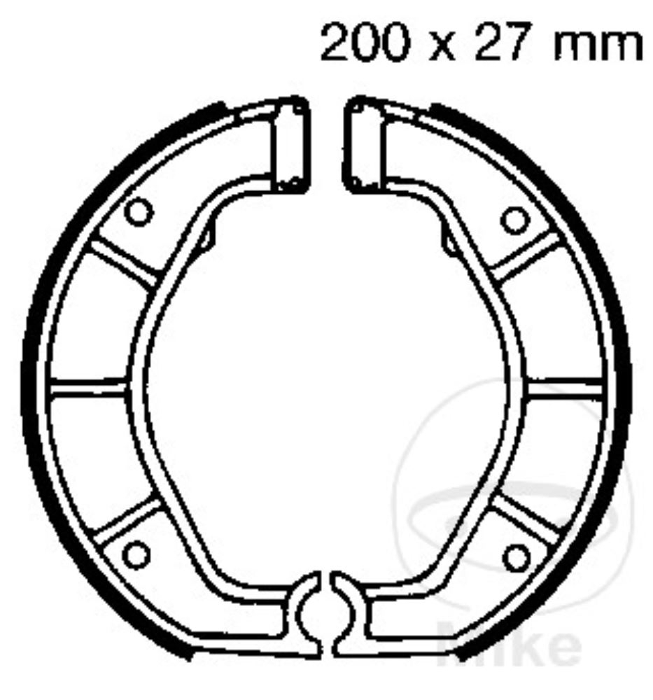 Bremsbacken ohne Federn für BMW R 65 3.Serie 80 100 Monolever GS GS/2 RS/2 RT/2