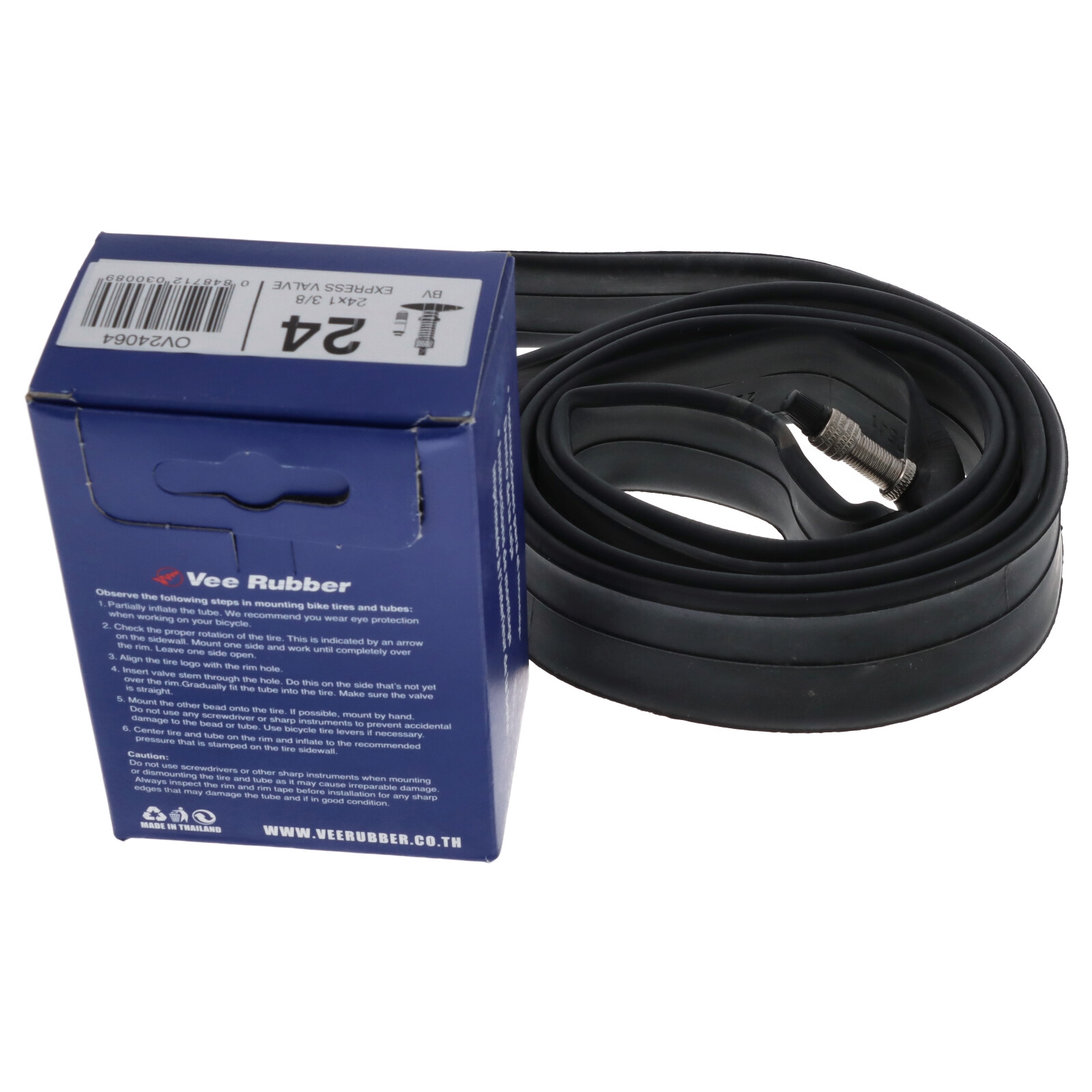 Reifenschlauch Schlauch für Rollstuhl 24x1 24x3/4  24x1 3/8 mit Dunlopventil