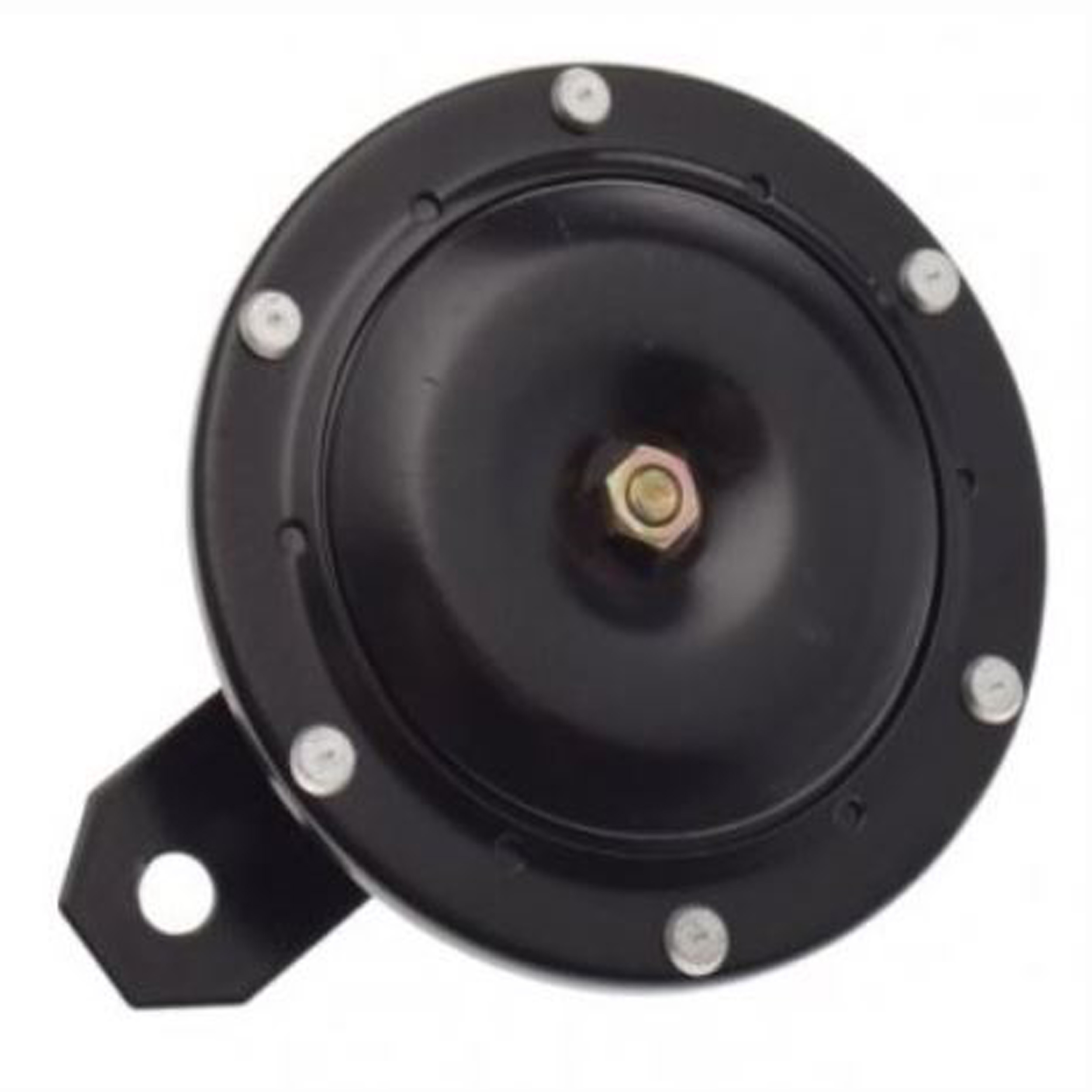 Motorrad Hupe Schwarz 12 Volt 100 mm Durchmesser Tonsignal Motorradhupe