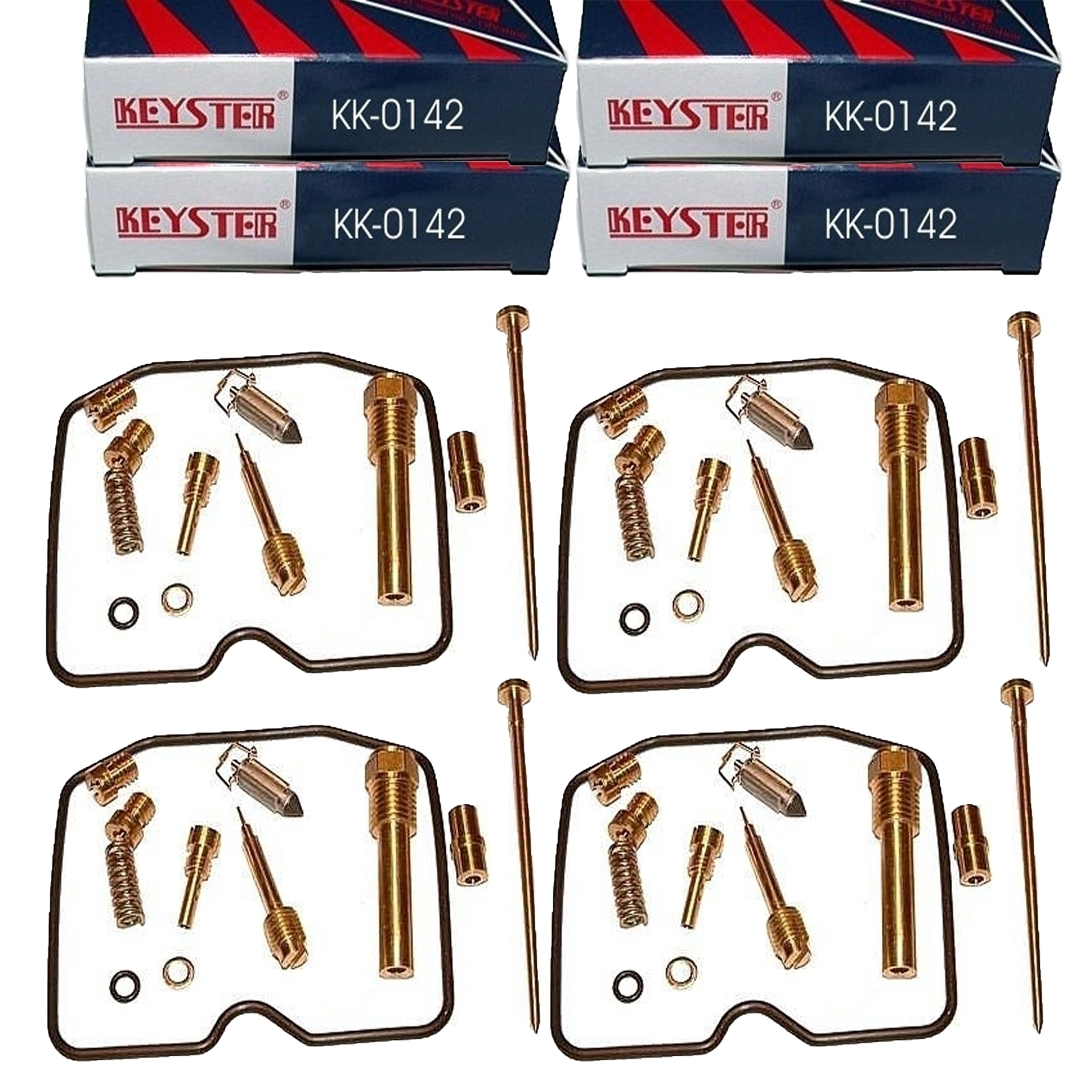 4x Keyster KK-0142 Vergaser Reparatursatz für Kawasaki ZR 1100 A Zephyr Gussrad 1992-1993