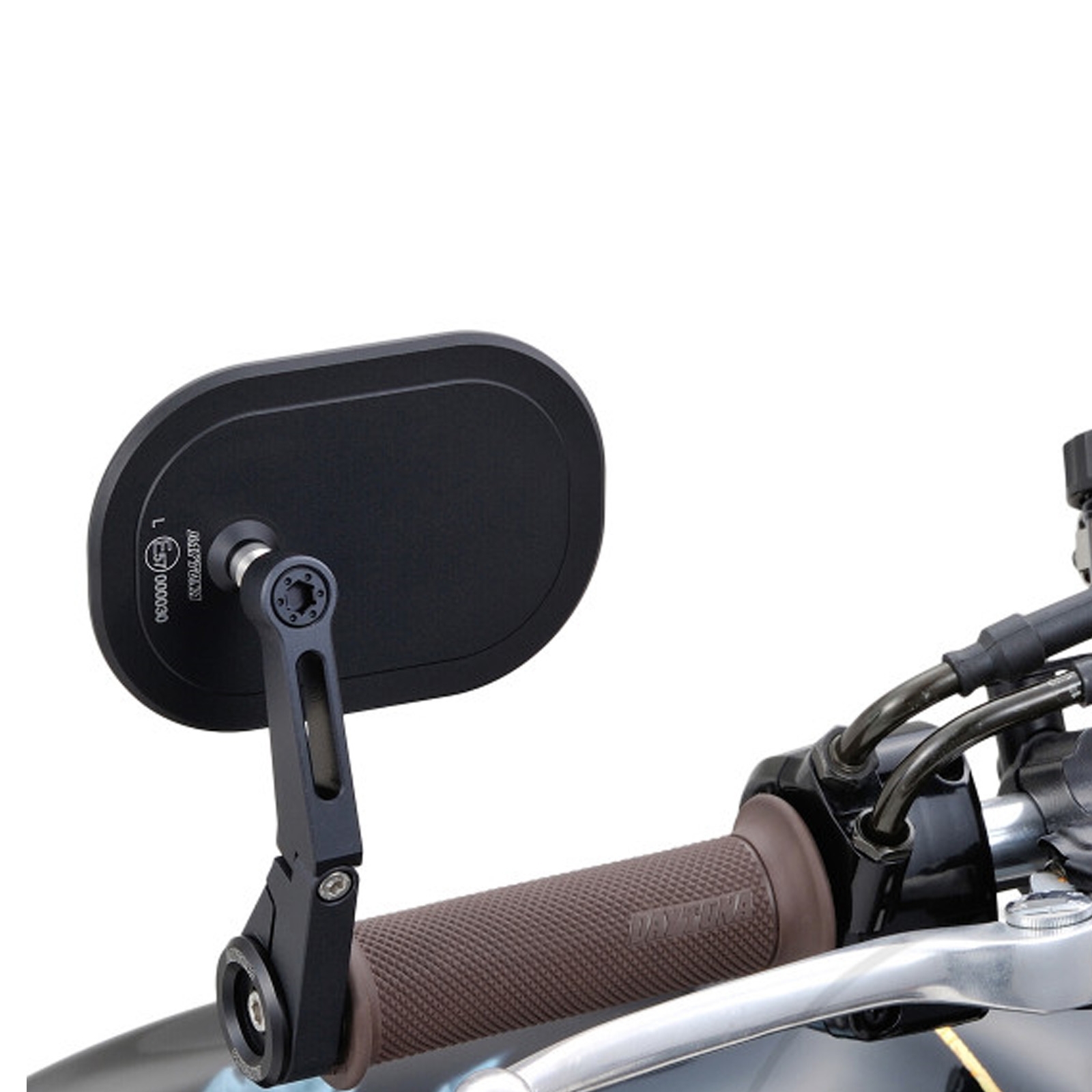 DAYTONA D-MIRROR-16 Lenkerendenspiegel Universal schwarz für 1 und 7/8 Zoll Lenker e-geprüft