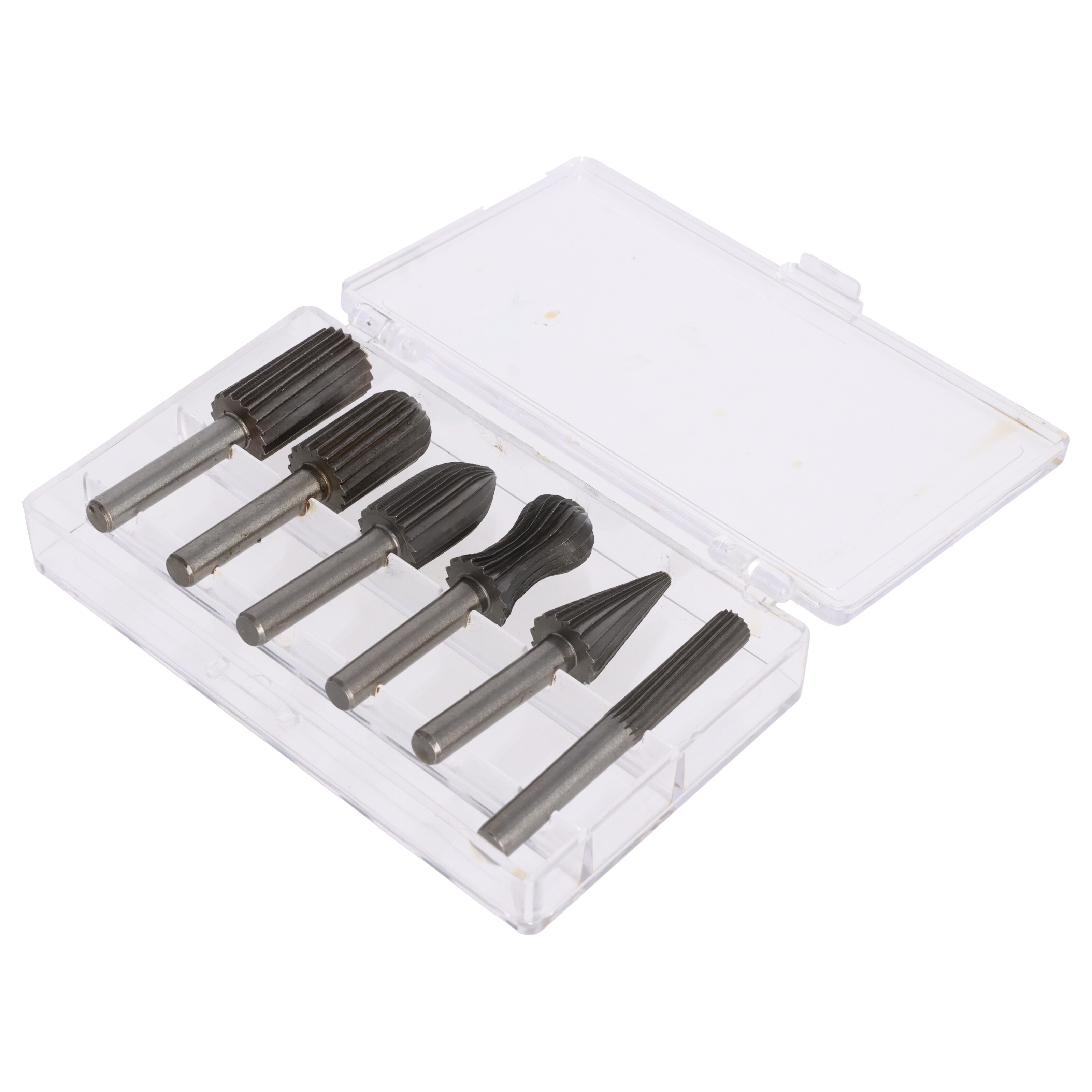 6tlg Set Frässtift Hartmetallfräser Wolframcarabid Fräser HM Schaftfräser 6mm