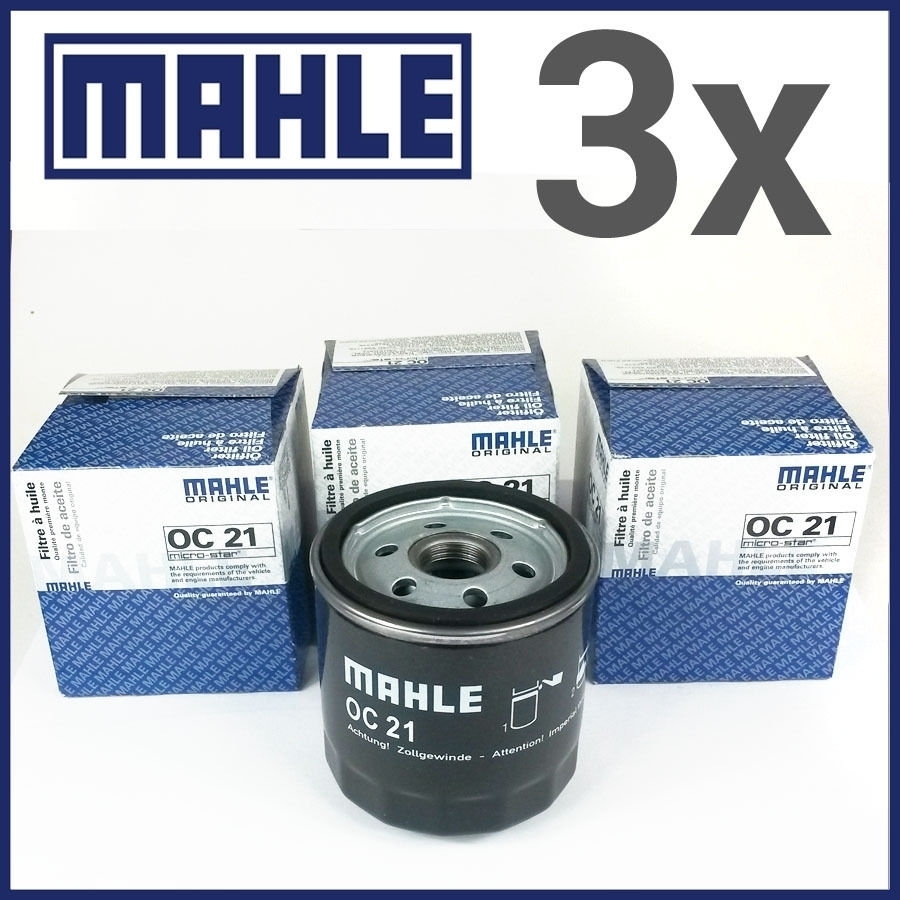 3x Mahle OC21 Ölfilter Abschraubfilter Außendurchmesser 78 mm Höhe 77.5 mm