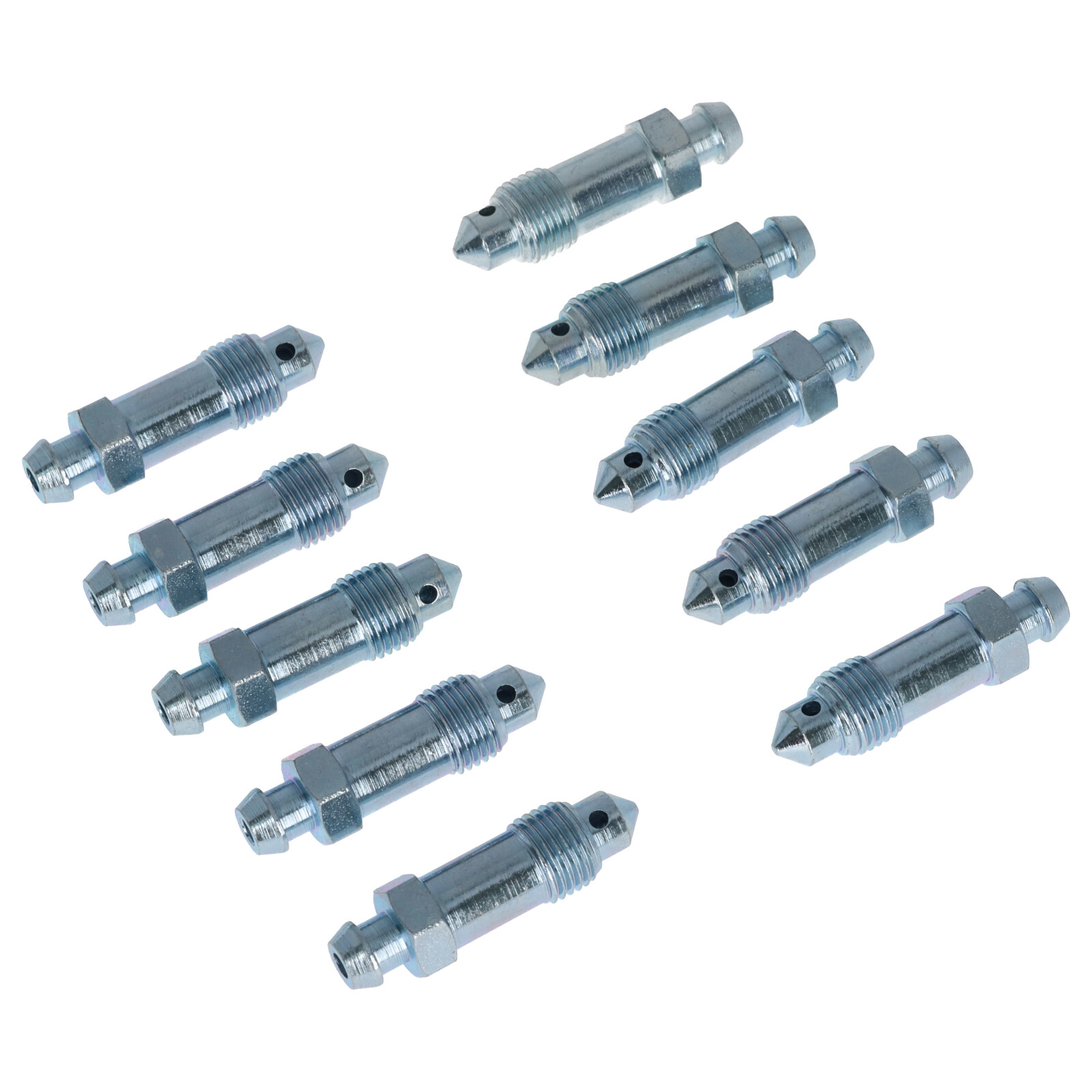 10x Quick Brake QB0018-10 Bremsen Entlüfterschraube Entlüftungsventile M10x1x36.5 mm SW10