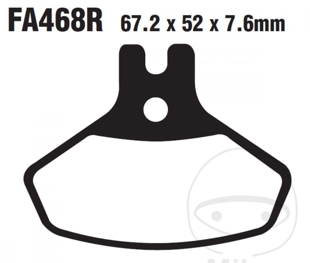 EBC Bremsbeläge FA468R für CAN-AM DS 450 X-mx MXC X-xc X