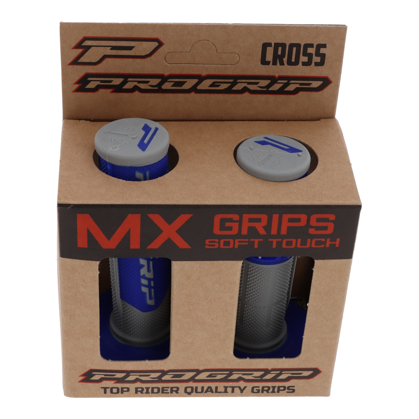 Progrip MX Griffgummi Paar PA080100GRBL 801.04 Grau-Blau für Offroad Motocross Enduro
