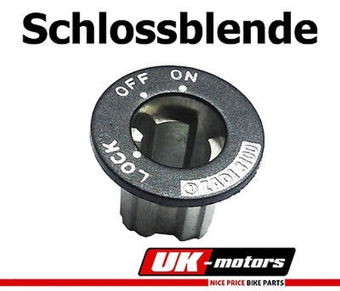 Schlosssatz Blende Schlossblende für Piaggio APE Hexagon Zip TPH NRG Gilera Vespa PK PX