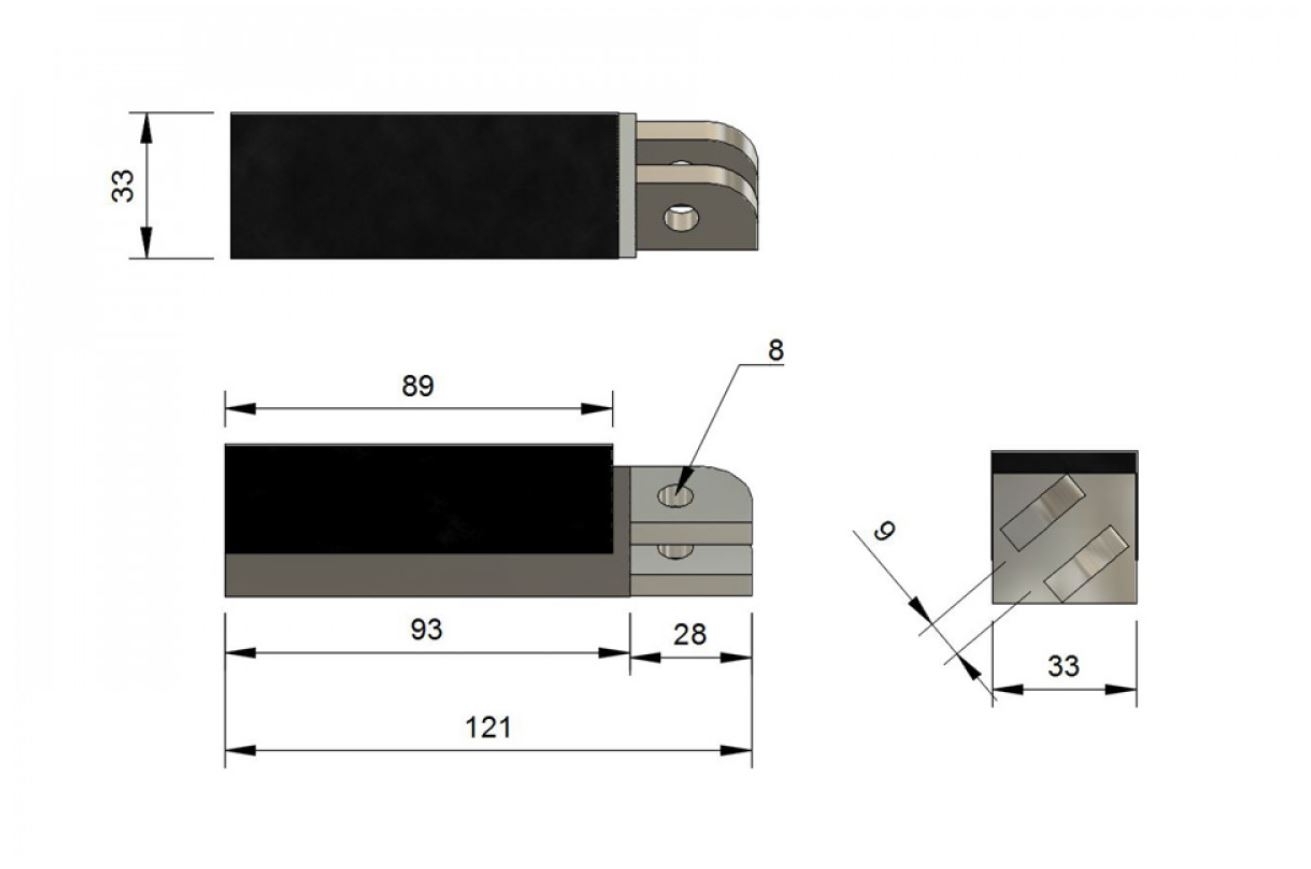 Fußrasten Paar Yamaha OEM-Style, z.B. FZ 600 Fazer, FZ6, MT 03, TDM 900, BT 1100, FJR 1300