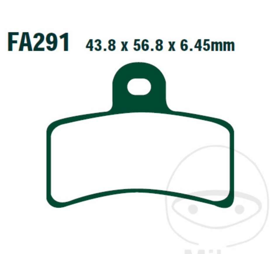 EBC Bremsbeläge Bremsklötze Brakepads FA291 für Fantic Trial 50 06