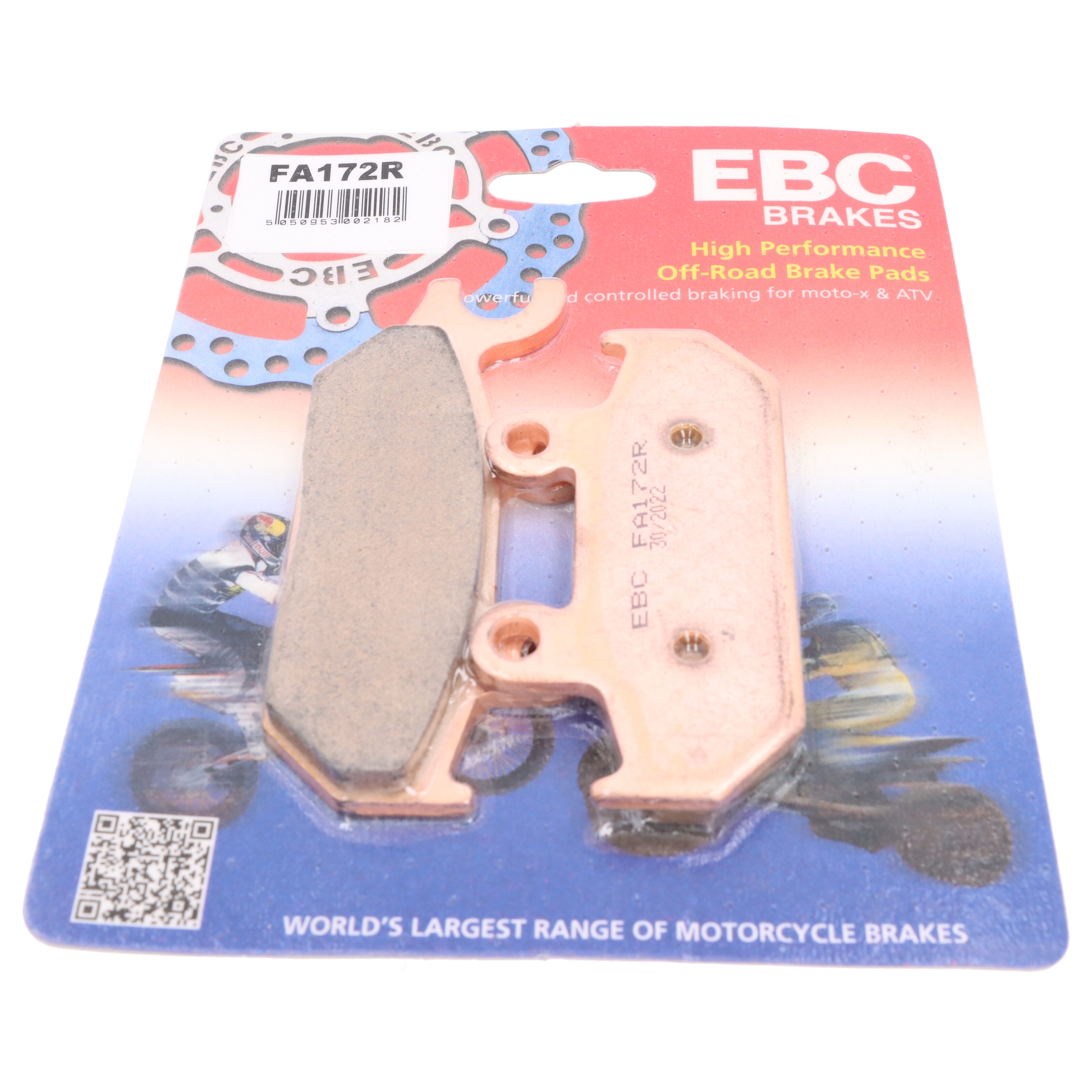 EBC FA172R Bremsbeläge vorne für Yamaha XT 600 EH EN KH KN 1990-2003 XTZ 660 EH H N 1991-1998