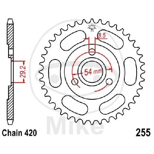 JT Kettenrad 26Z Teilung 420 JT Sprockets JTR255.26