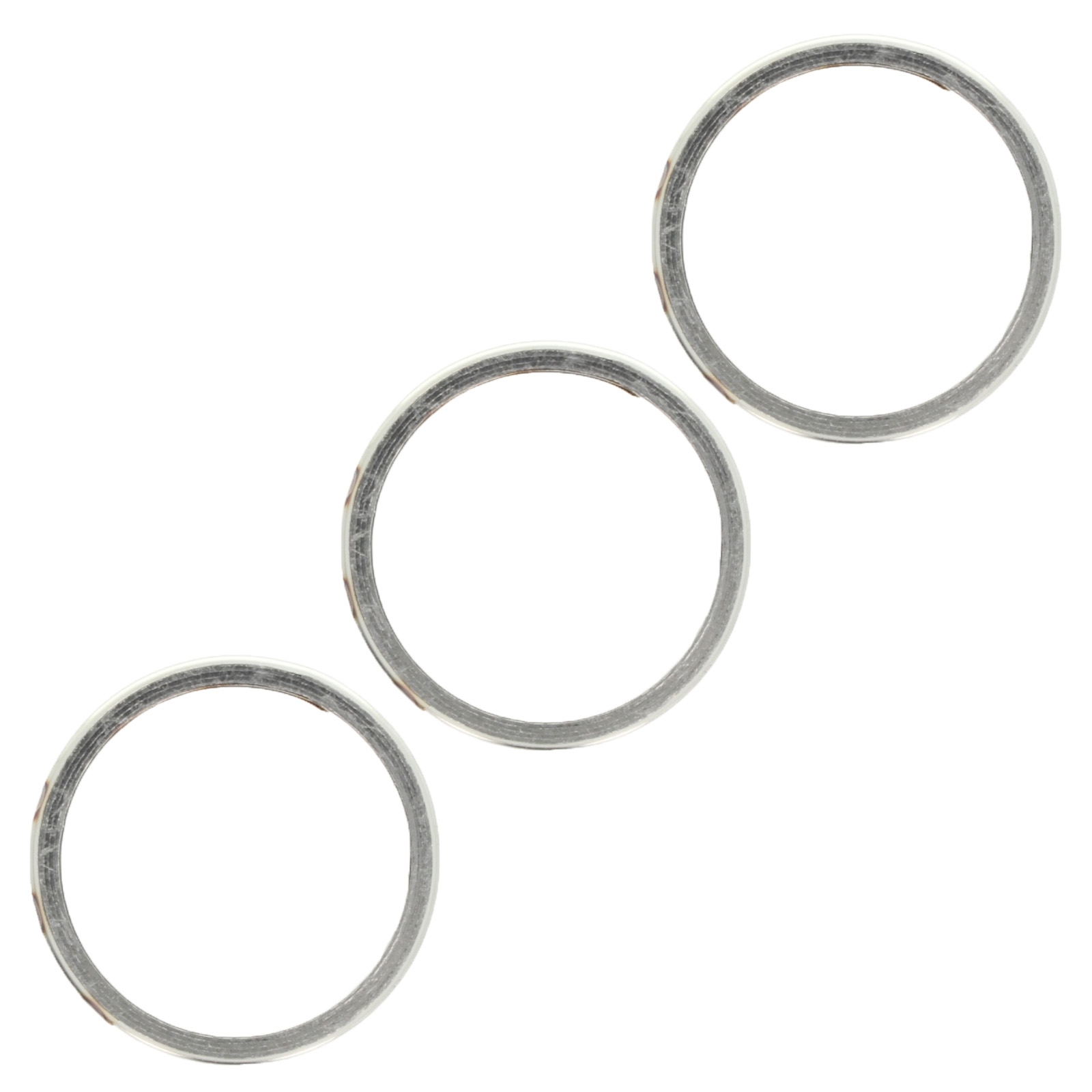 3x Auspuff Krümmerdichtung für Suzuki GT380 1973 - 1979 GT 380 40.5x47.5x5.3 mm