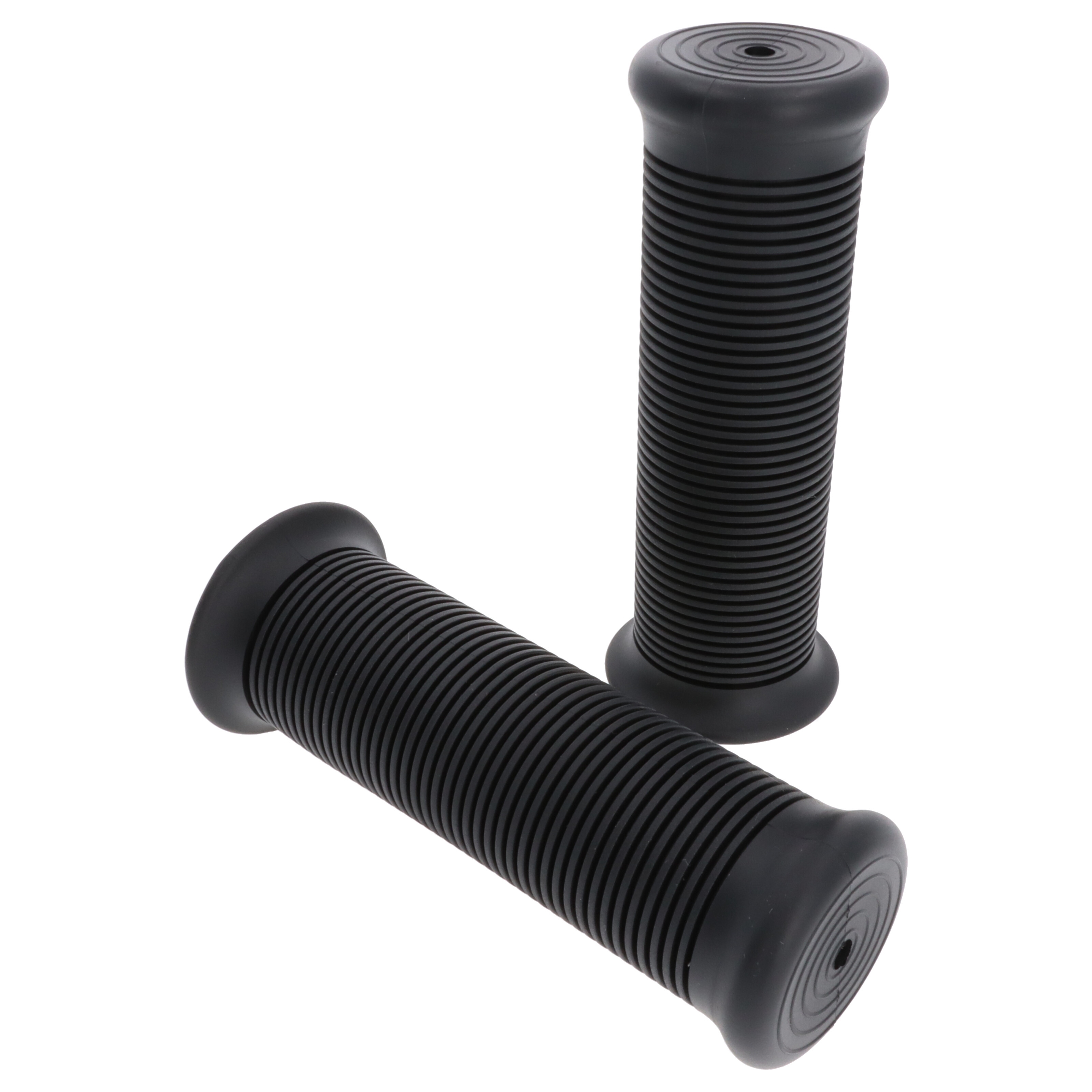 Retro Motorrad Roller Griffgummis 25 mm schwarz ID 25/28 mm für Café Racer