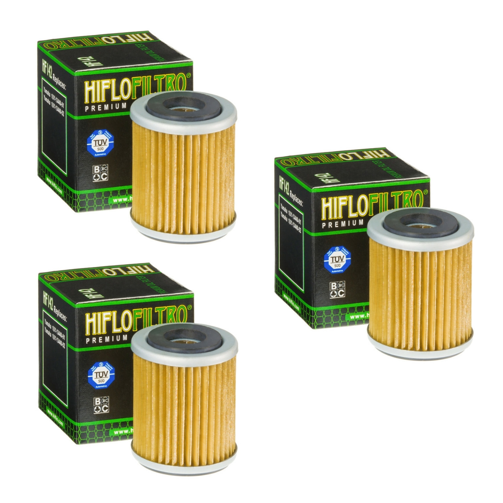 3x Hiflo HF142 Ölfilter für Yamaha WRF YZF 350 400 426 YFM 350 400 TM Racing SMR SMM
