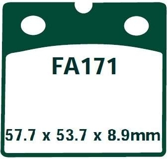 2x Bremsbelagsatz Bremsbeläge vorne für BMW R 80 R 100 RS RT 75/K569 100/K589