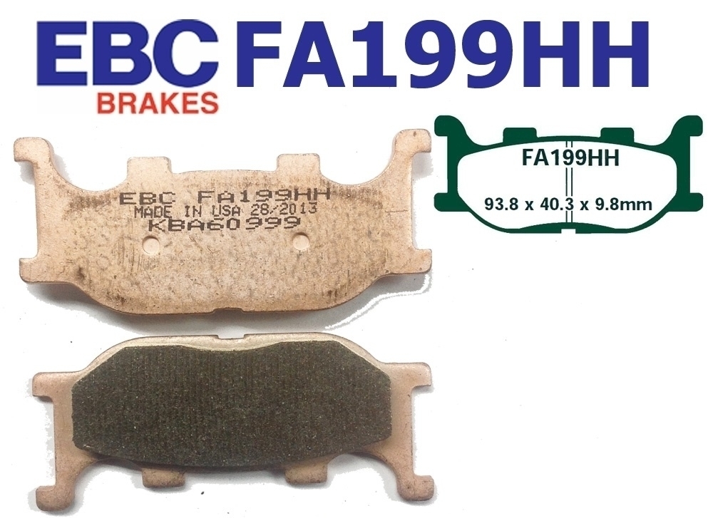 EBC FA199HH Bremsbeläge für Yamaha SR TDR XV XJ XP XJR XVS FZ6 MT-03 TZ YP