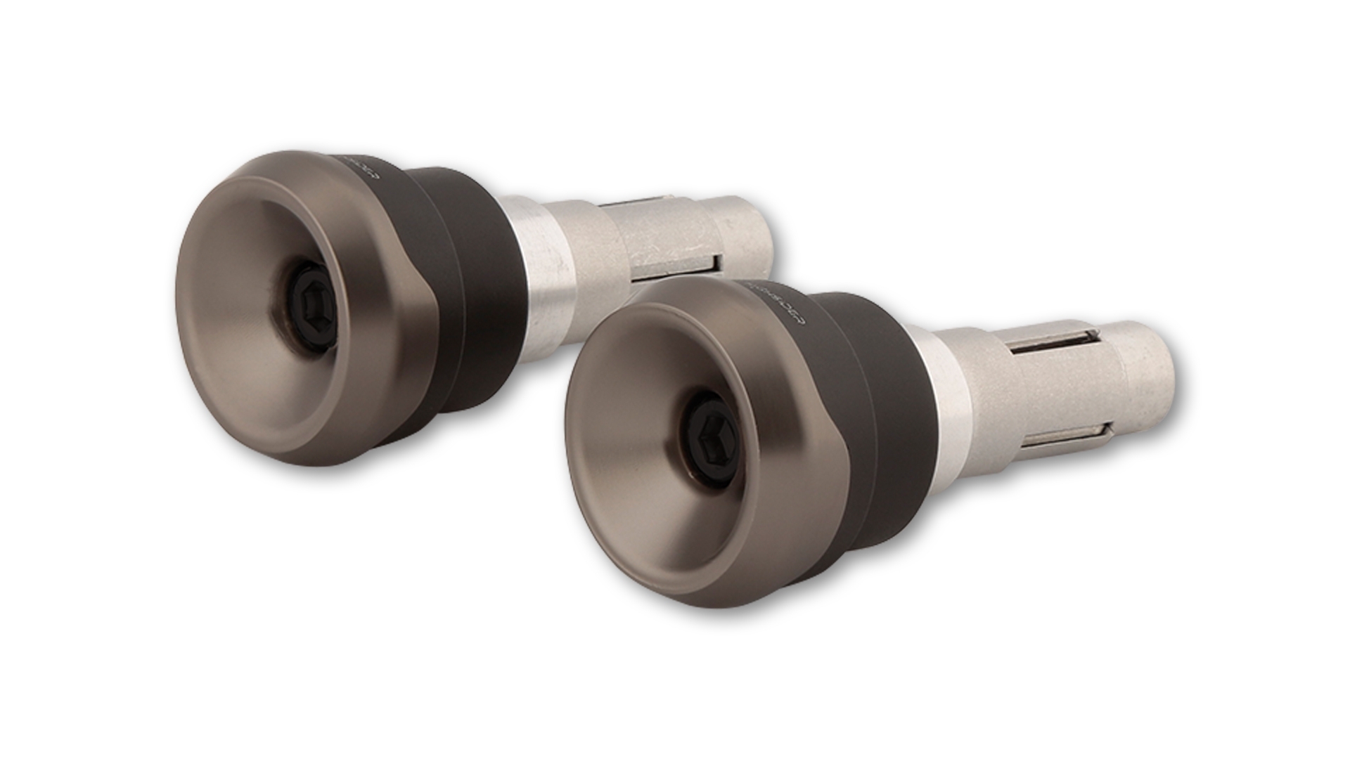 HIGHSIDER Aluminium Lenkergewichte AKRON-LS titan matt für Lenker ID 12-22 mm