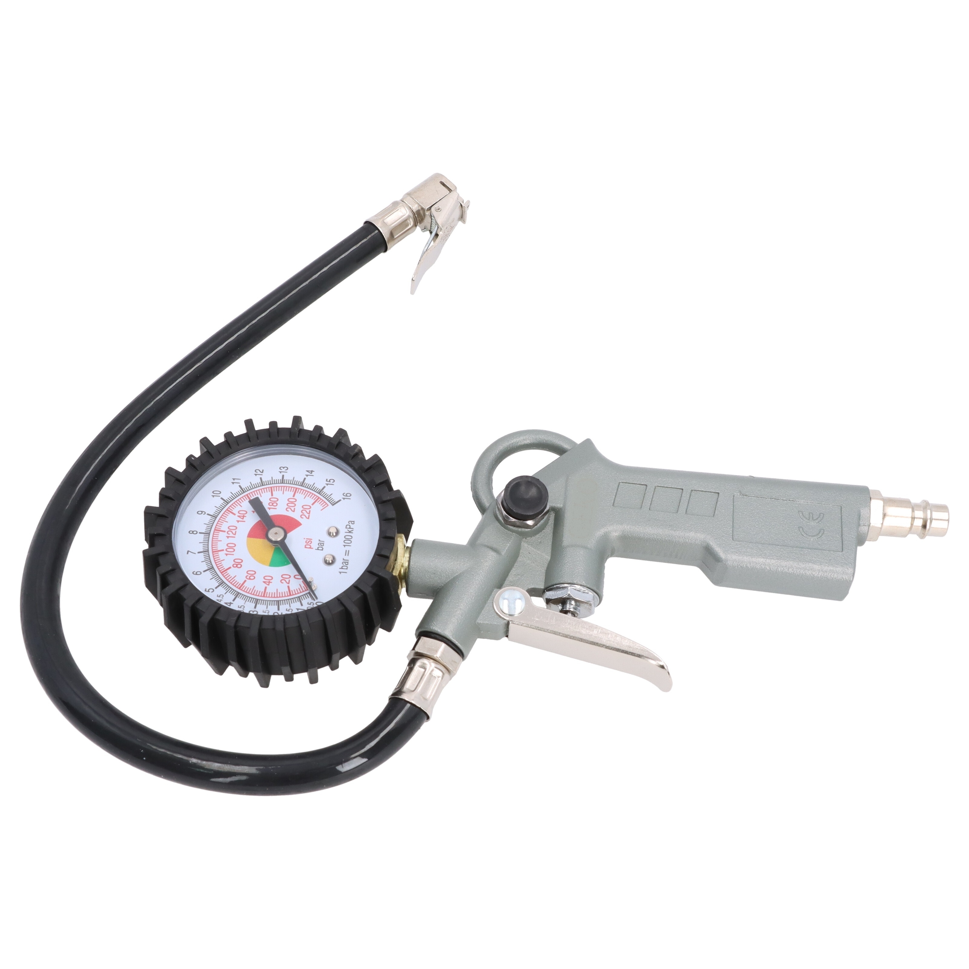 Druckluft Prüfer Reifendruckprüfer Luftdruckprüfer Reifenfüller mit Manometer