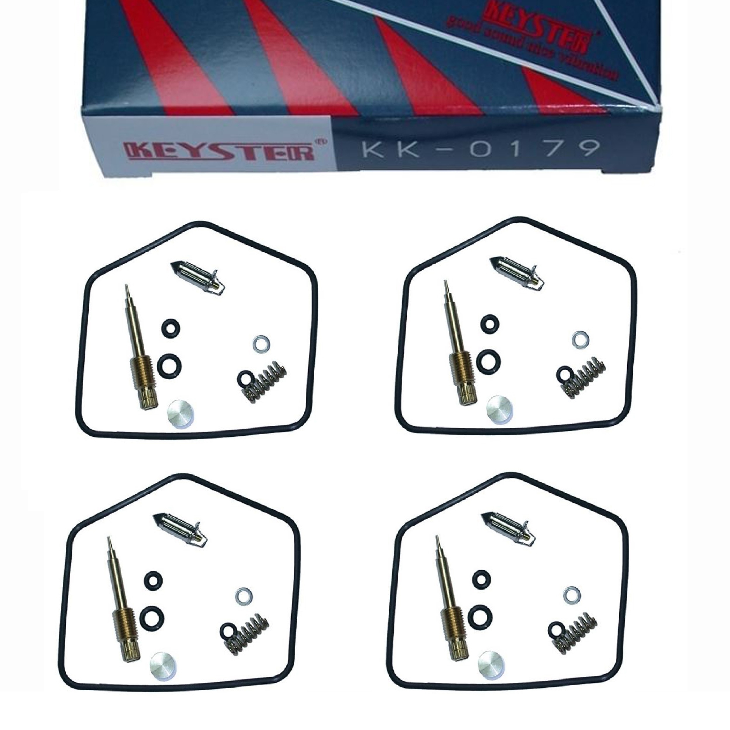 4x Keyster KK-0179 Vergaser Reparatursatz für Kawasaki Z750 H Ltd 1980 - 1982 KZ750H