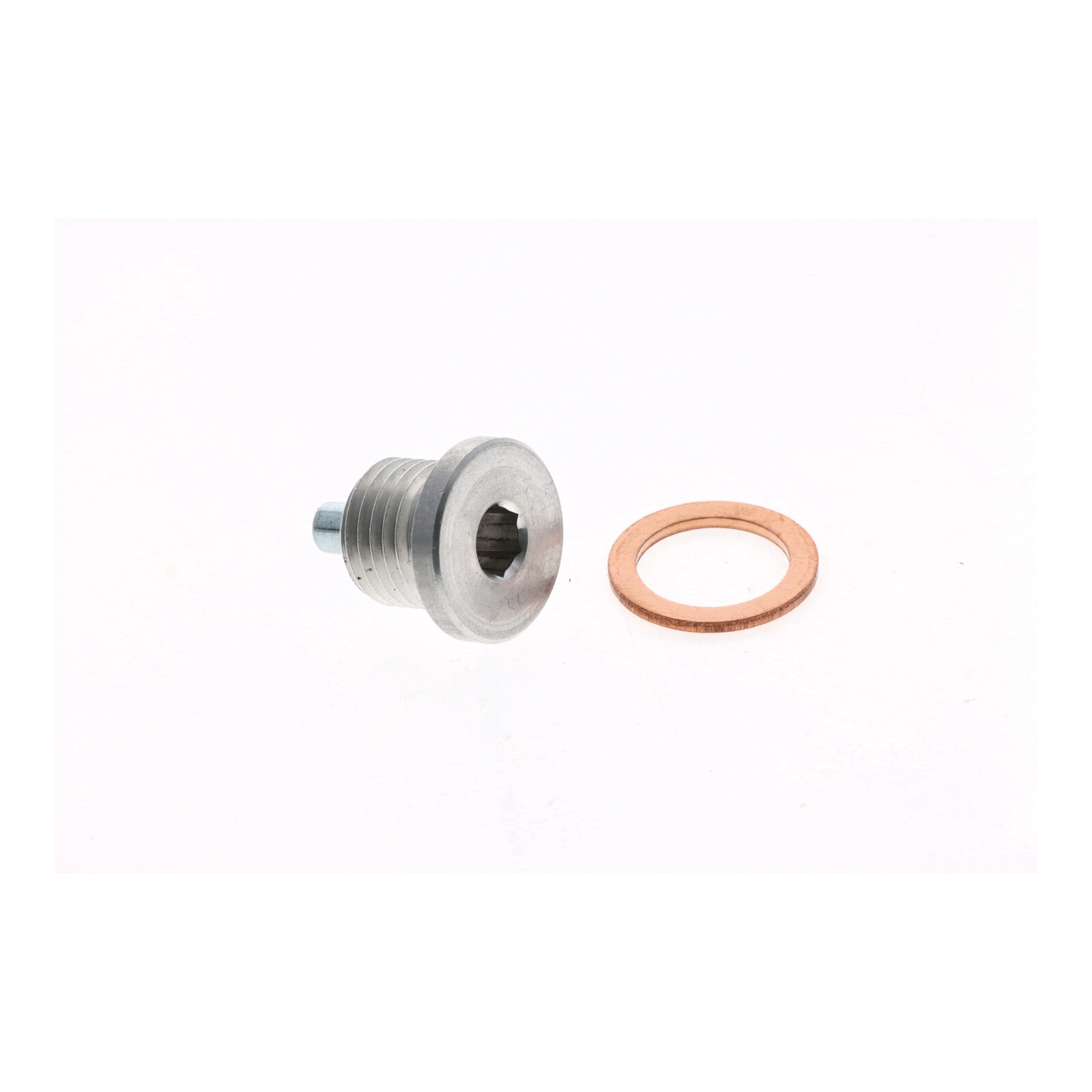 Magnetische Ölablassschraube M14x1.5 mm Aluminium Silber + Kupfer Dichtring