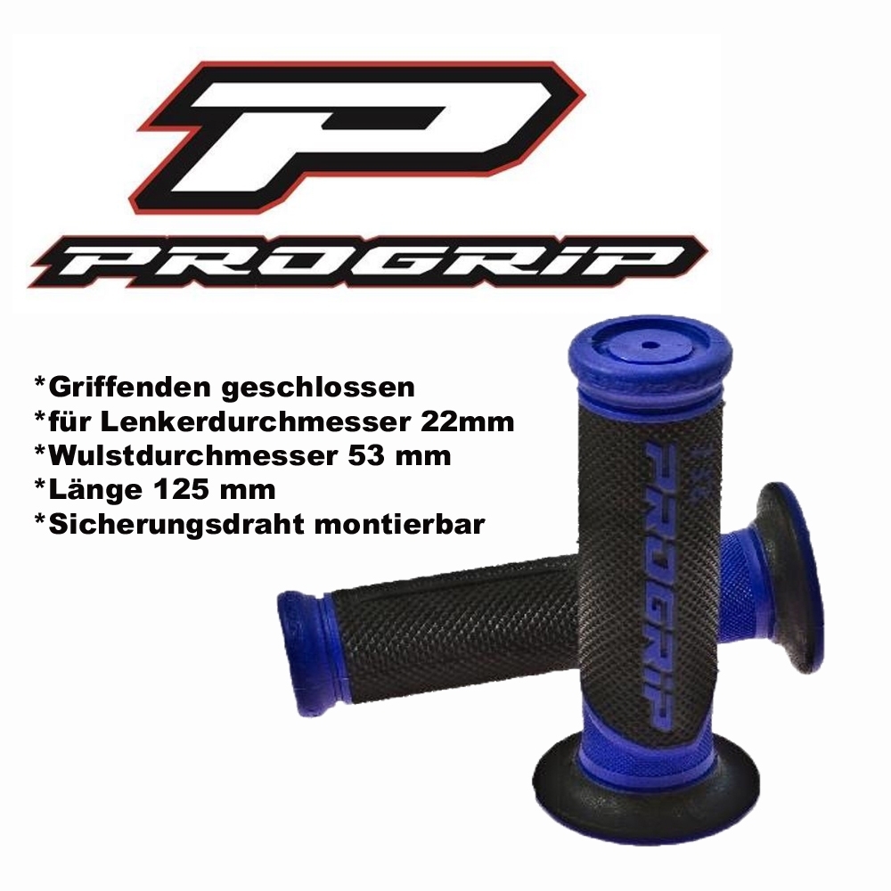 Progrip Griffgummis 732.04 schwarz / blau