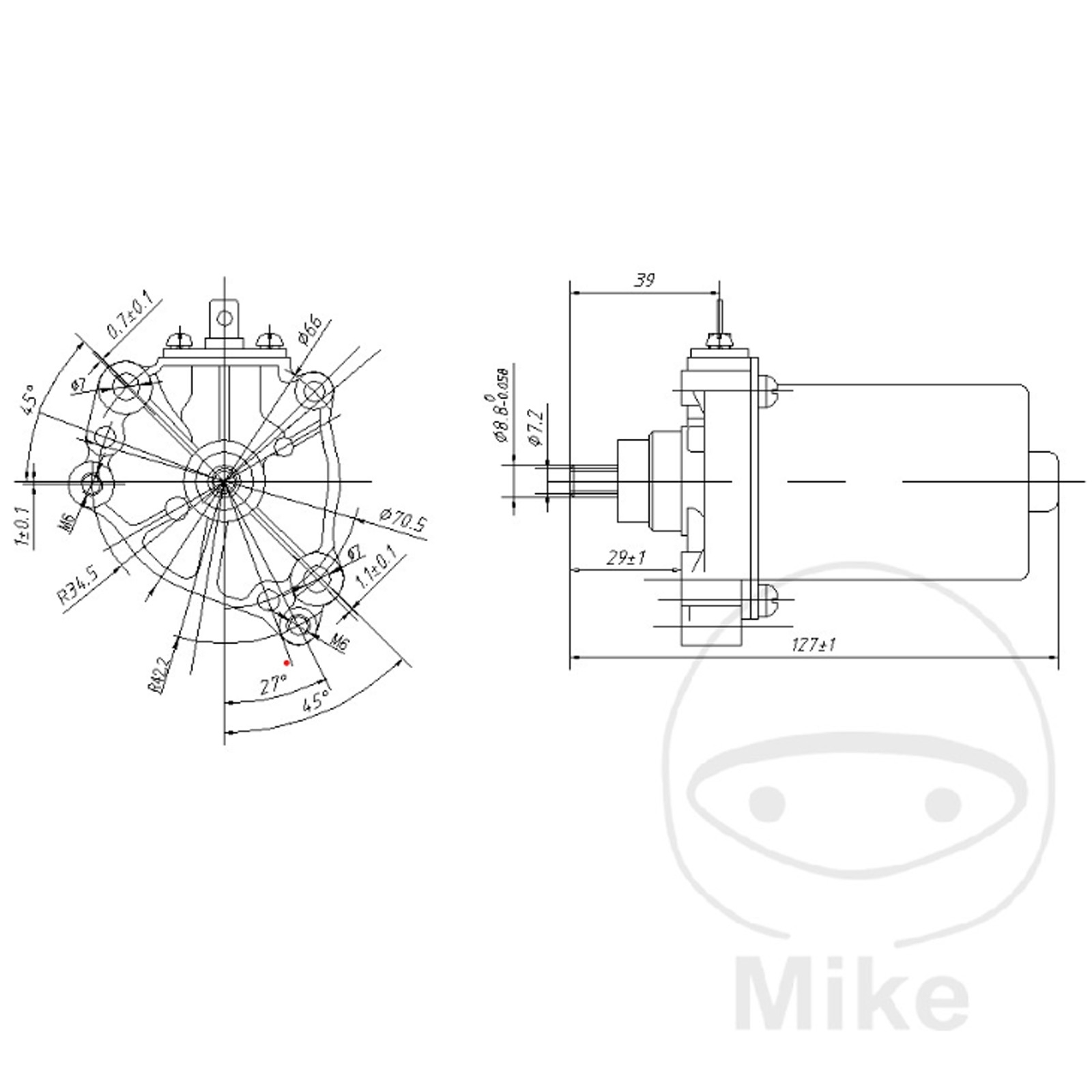 JMP Anlasser MQD5010 für Gilera Runner Aprilia Piaggio Free SKR TPH Hexagon 125 Italjet