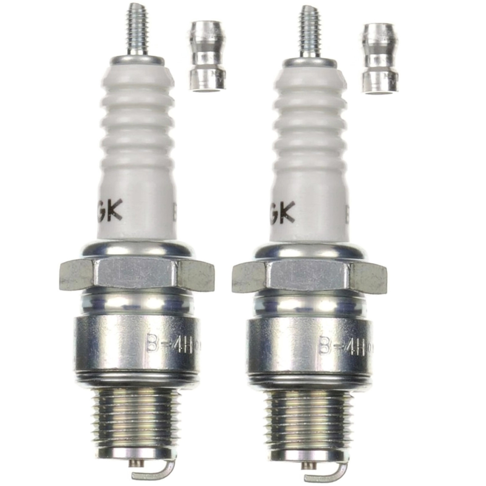 2x NGK Zündkerze B-4H 4110 für Honda Suzuki Kawasaki M14 x 1,25 abschraubbarer SAE-Anschluss