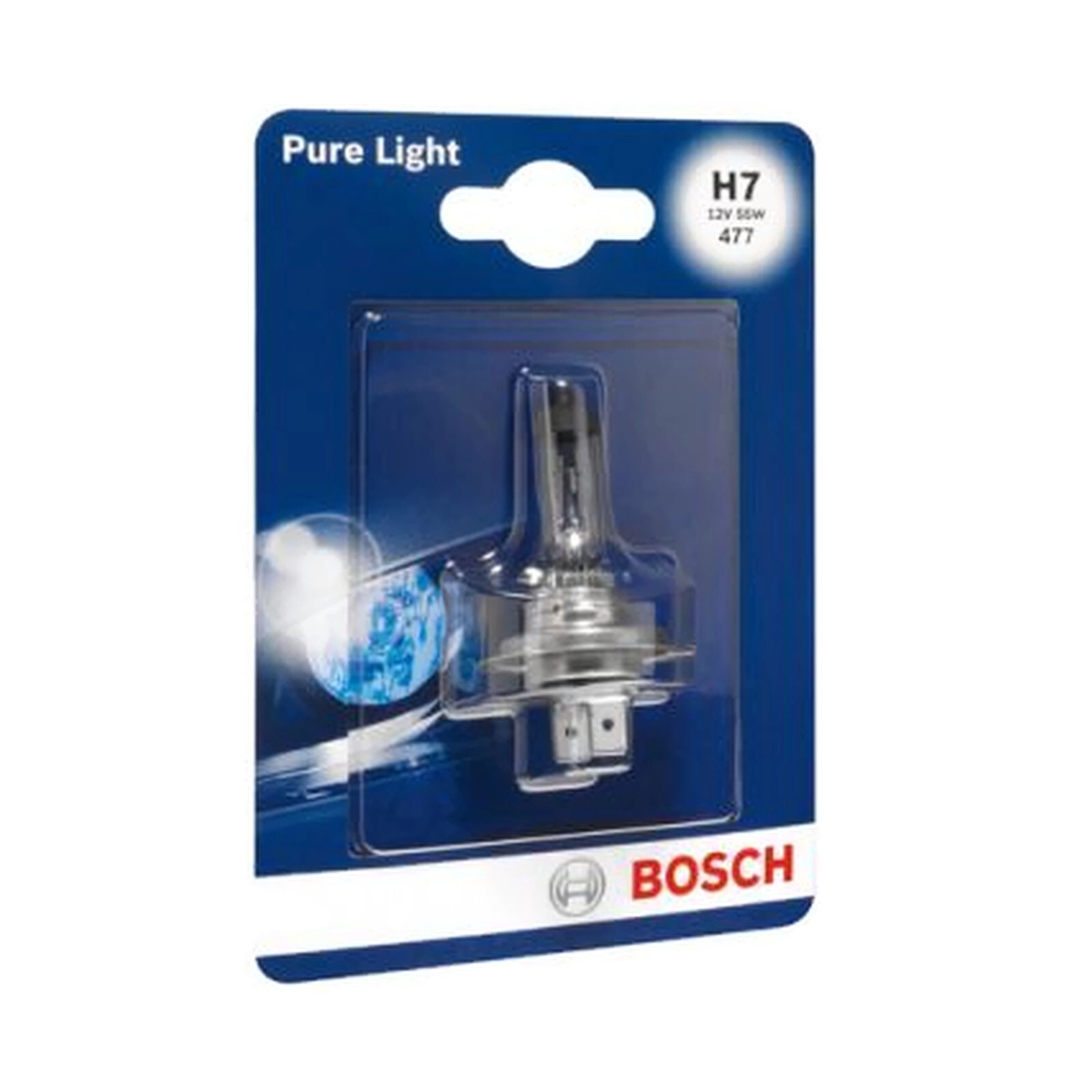 BOSCH 1987301012 H7 Halogenlampe 12V 55W für Scheinwerfer Abblendlicht Pure Light