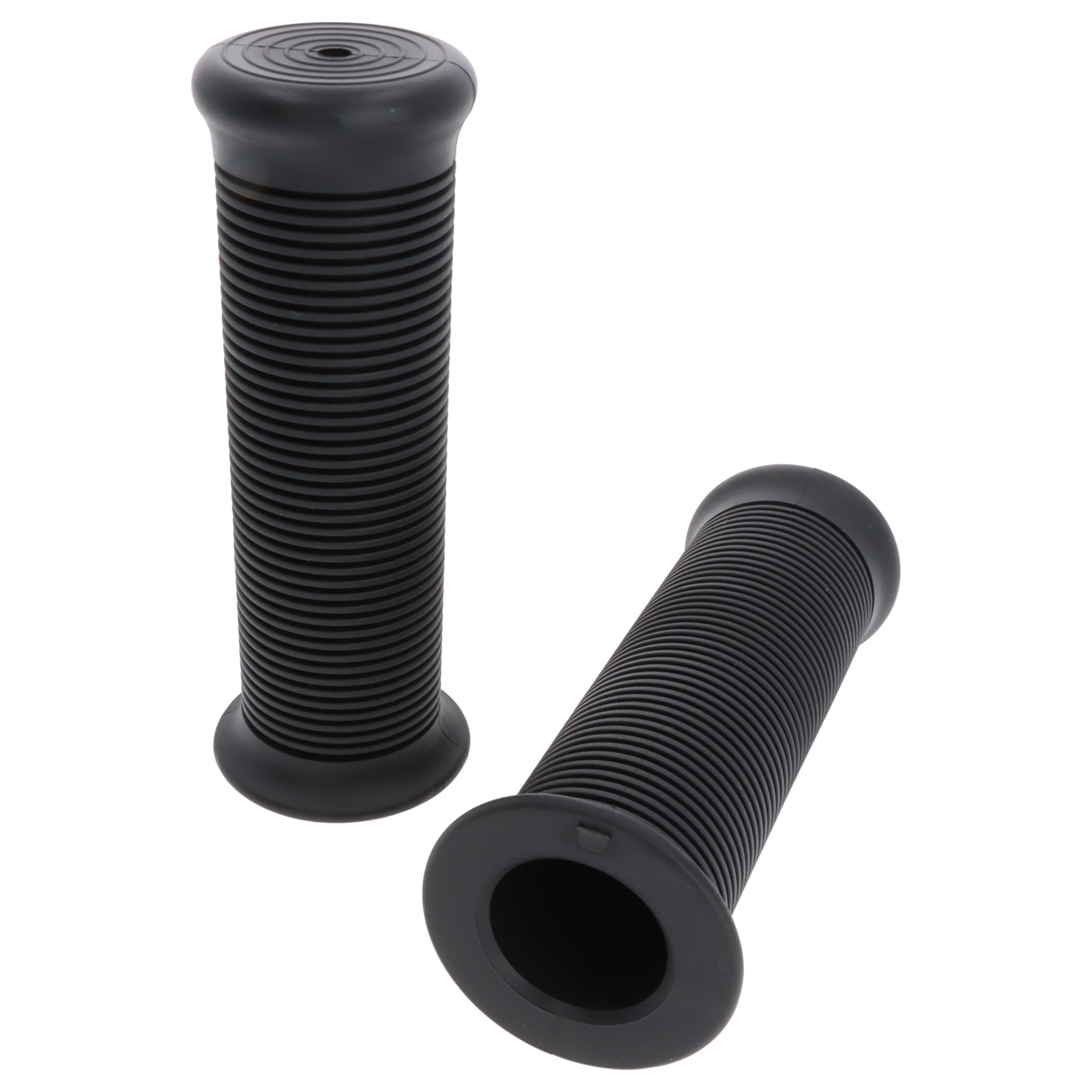 Retro Motorrad Roller Griffgummis 25 mm schwarz ID 25/28 mm für Café Racer