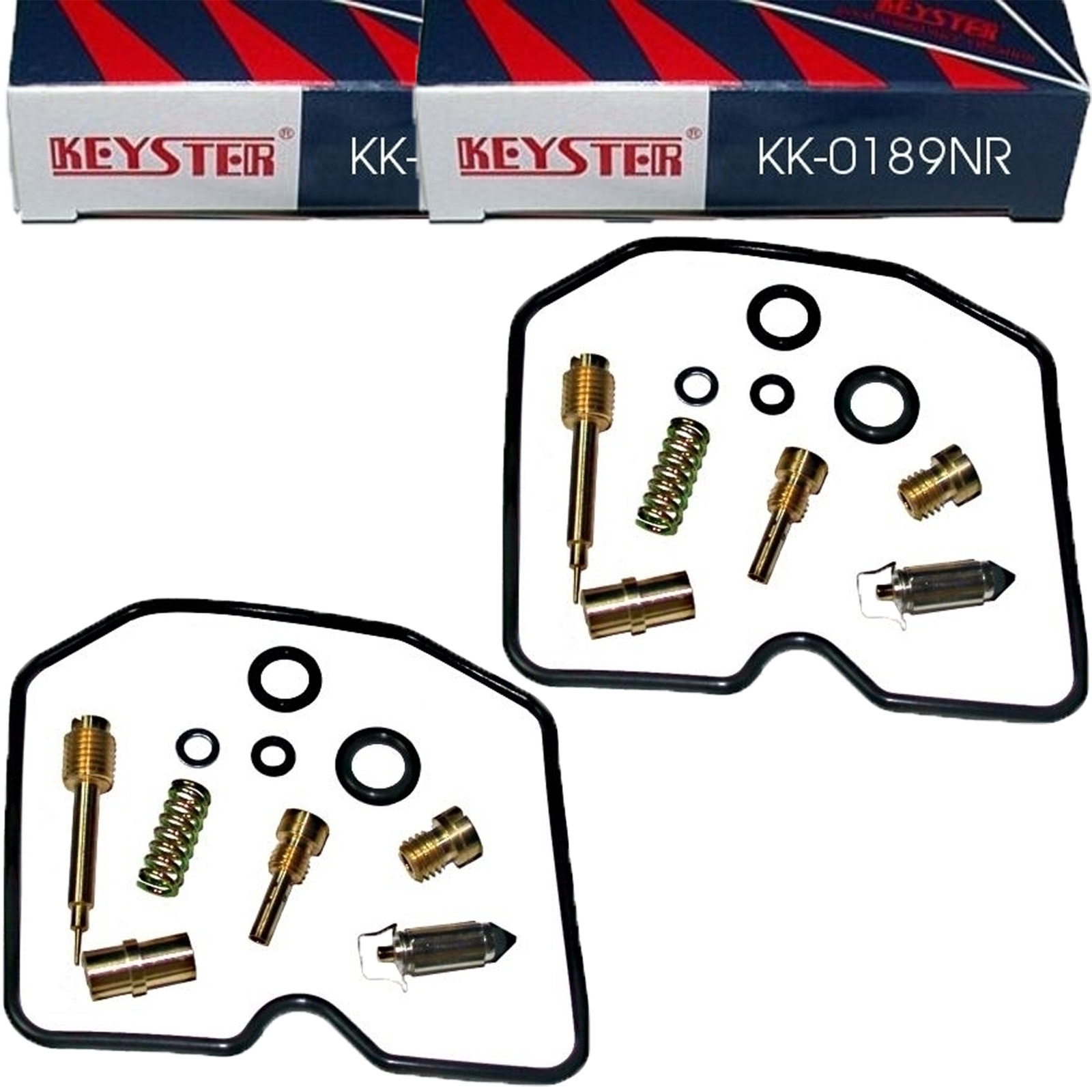 2x Keyster KK-0189NR Vergaser Reparatursatz für Kawasaki GPZ 500 S EX500A EX500D GPZ