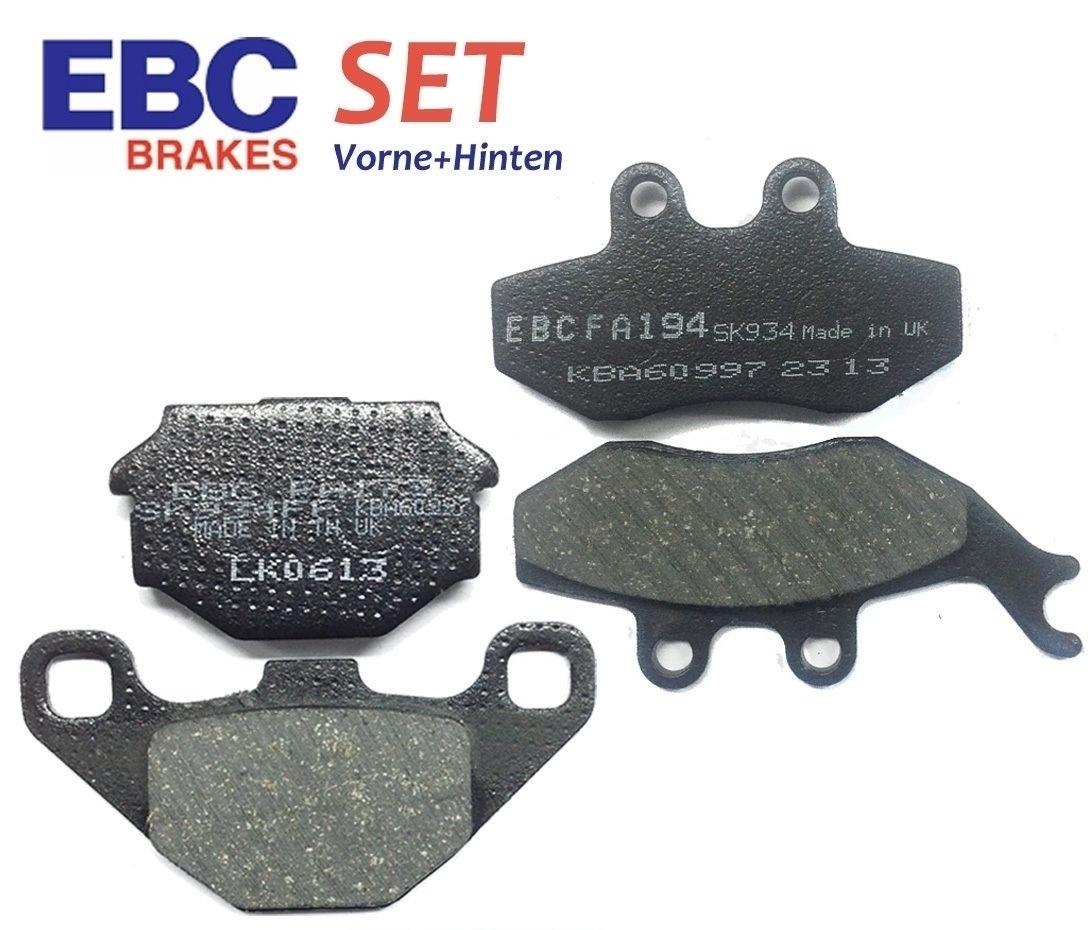 EBC Bremsbeläge SET Vorne + Hinten für Aprilia ETX 125 99-01 FA173 + FA194