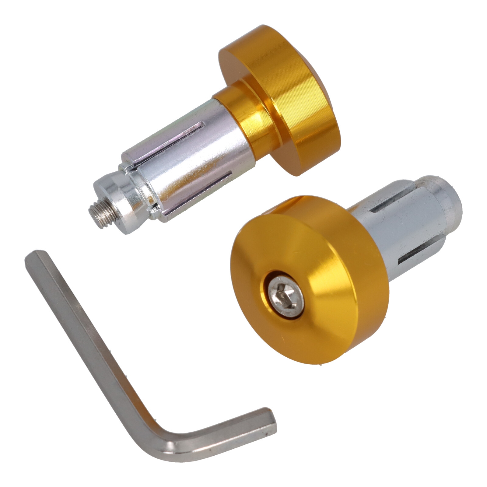 Motorrad Lenkerenden Lenkergewichte gold 2x48g für Lenker 13-19 mm Durchmesser