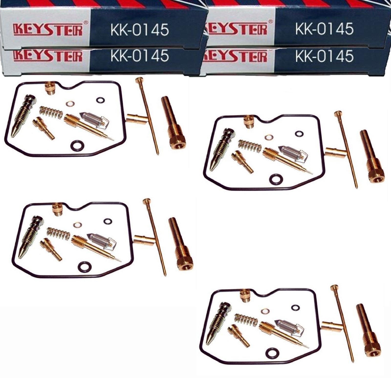 4x Keyster KK-0145 Vergaser Reparatursatz für Kawasaki GPZ 900 R Ninja 1990-1992