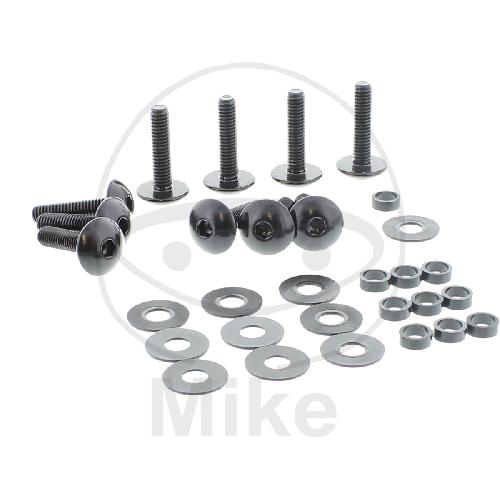Pro Bolt Linsenschrauben-Satz M6 x 1.00mm 25mm schwarz