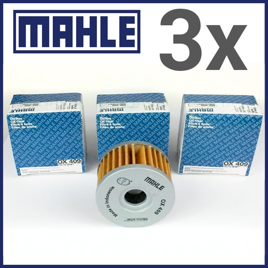 3x Mahle Ölfilter für Suzuki DR600 83-89 DR650 90-00 DR800 90-99 LS650 XF650 Sachs