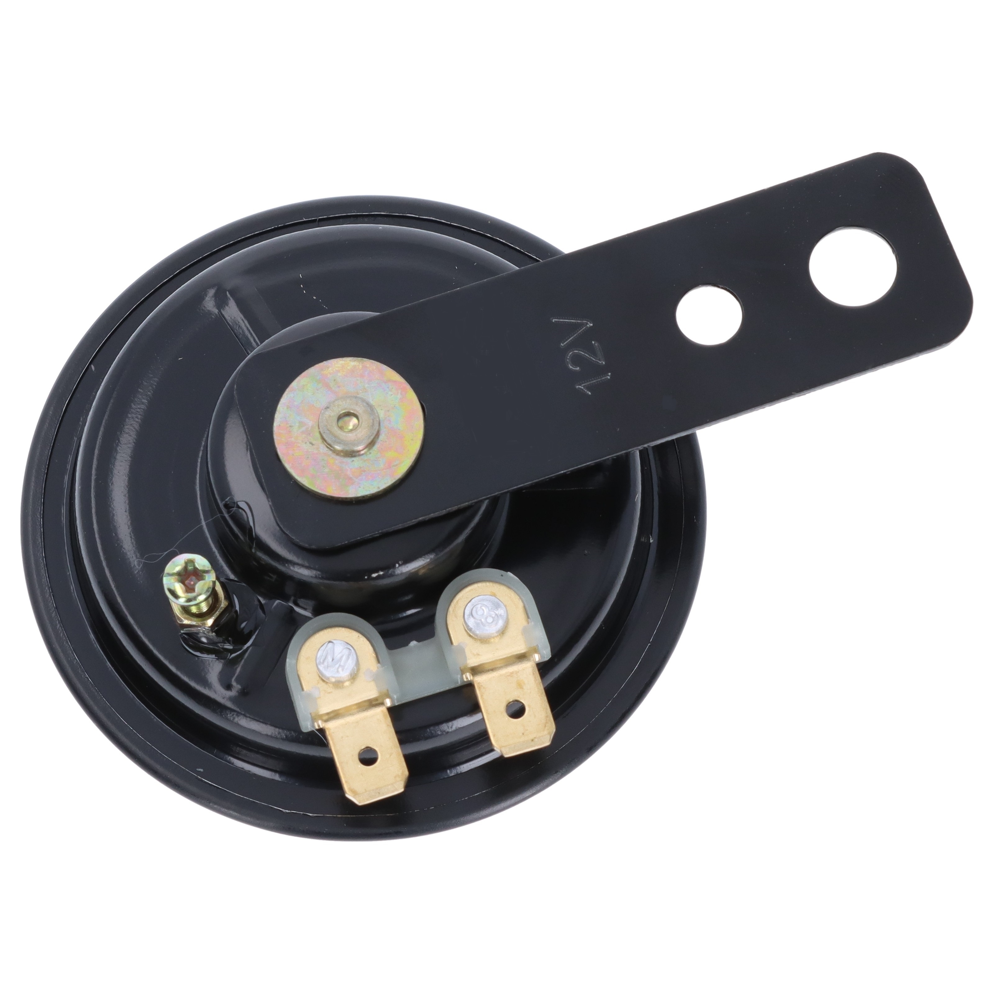 Motorrad Hupe schwarz, 12 Volt, 70 mm