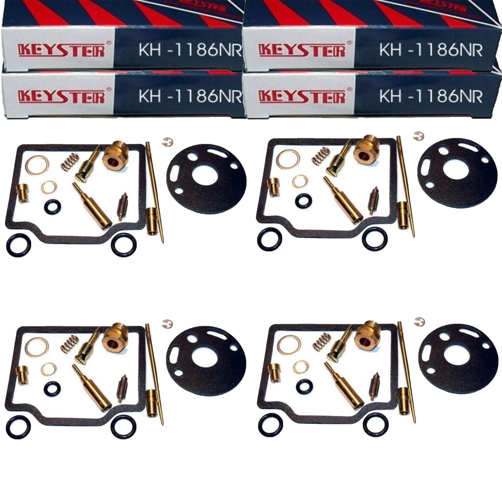 4x Keyster KH-1186NR Vergaser Reparatursatz für Honda CB750 K Four 1978 - 1979 RC01