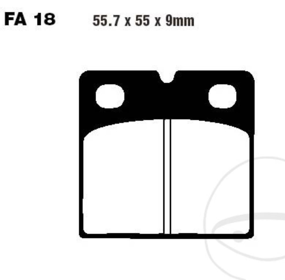 EBC FA018V Bremsbeläge für BMW K100 K75 K1100 K1200 R45 R65 R80 R100 Benelli Ducati MZ/MUZ Moto Guzzi