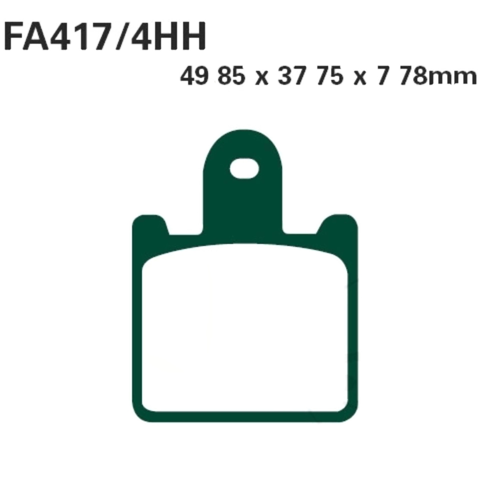 EBC EPFA417/4HH Bremsbeläge vorne für Kawasaki Z 750 11-14 1000 07-09 ZX-6R 600 GTR ZZR 1400