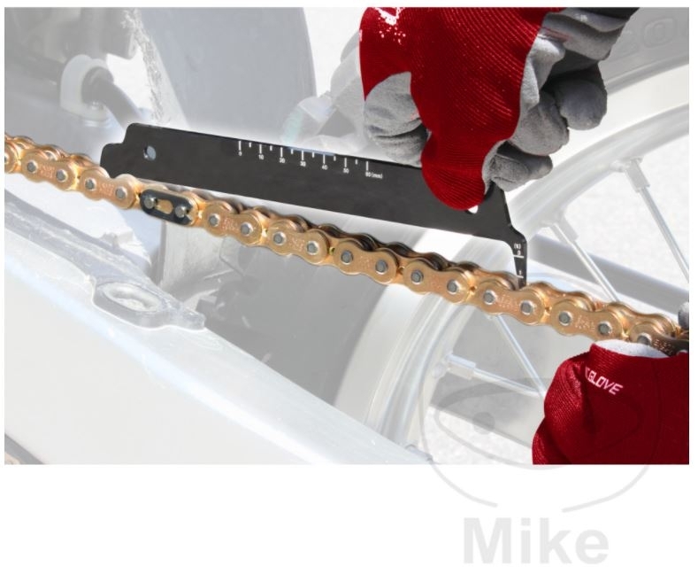 JMP Kettenprüflehre für Motorrad Antriebsketten mit Teilung 420-530