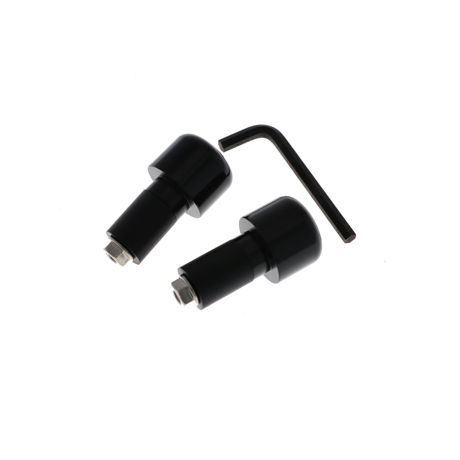 Motorrad Lenkerenden Lenkergewichte schwarz 2x54,5g für Lenker ab Ø17mm