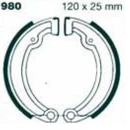 EBC 980 Bremsbacken für Simson S51 S53 S70 S83 SR50 SR50/1 SR80 SR80/1 Albatros E-Start