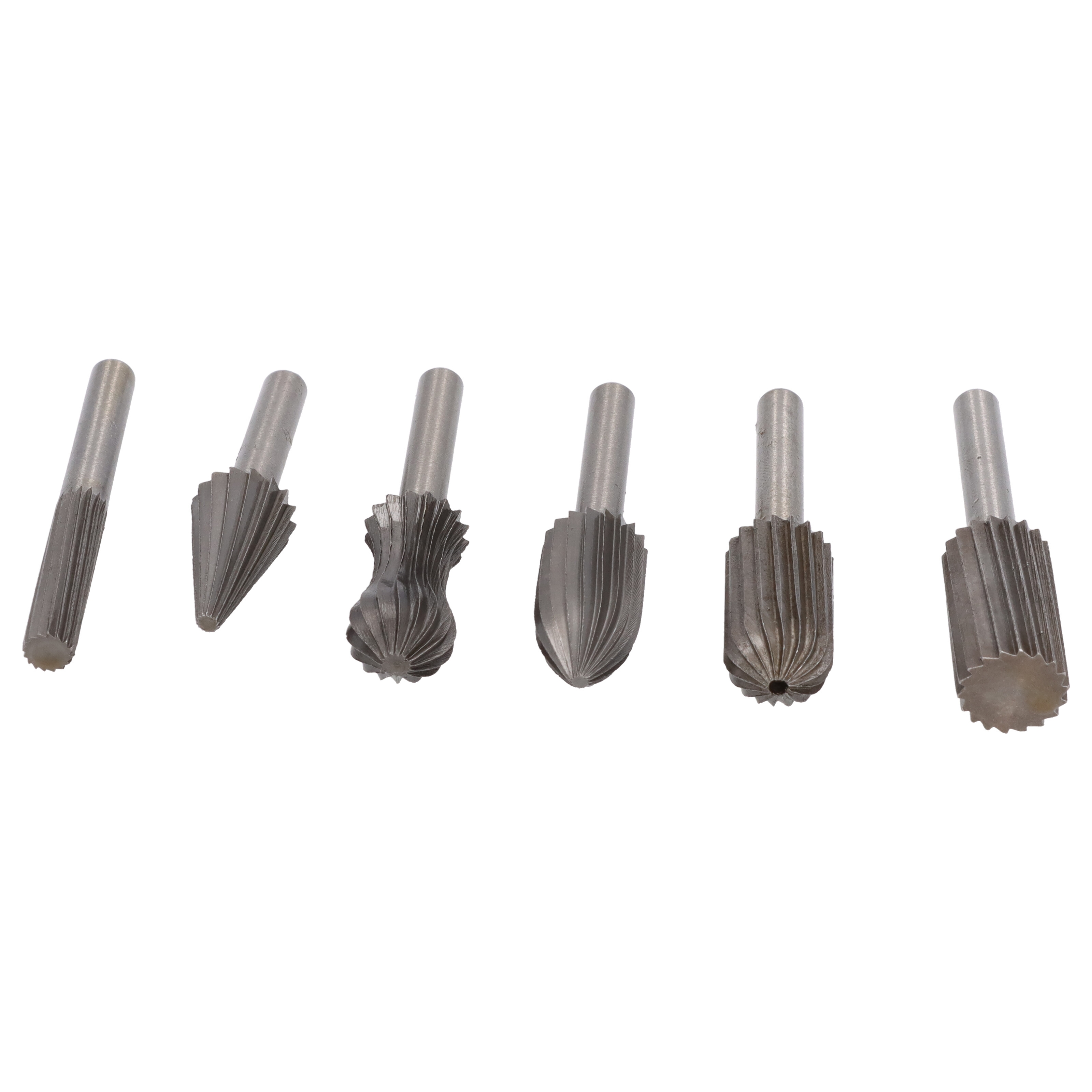 6tlg Set Frässtift Hartmetallfräser Wolframcarabid Fräser HM Schaftfräser 6mm
