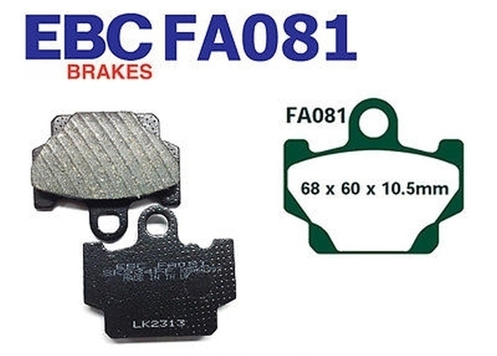 Bremsbeläge FA081 für Yamaha RD 80 125 350 XV SR 250 500 XS 400 XZ 550 XT 600